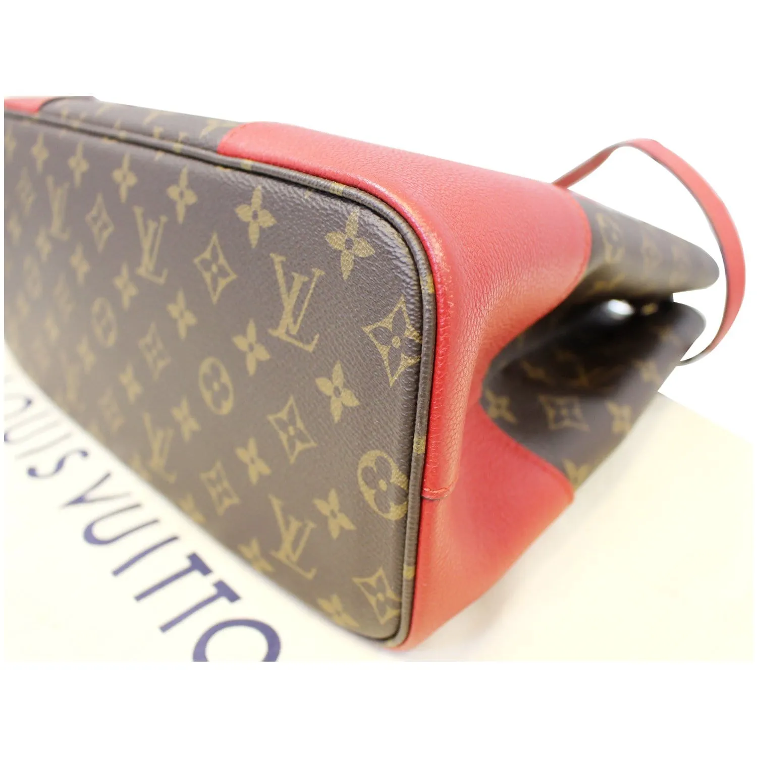LOUIS VUITTON Flandrin Monogram Canvas Tote Shoulder Bag Cherry - 15% OFF