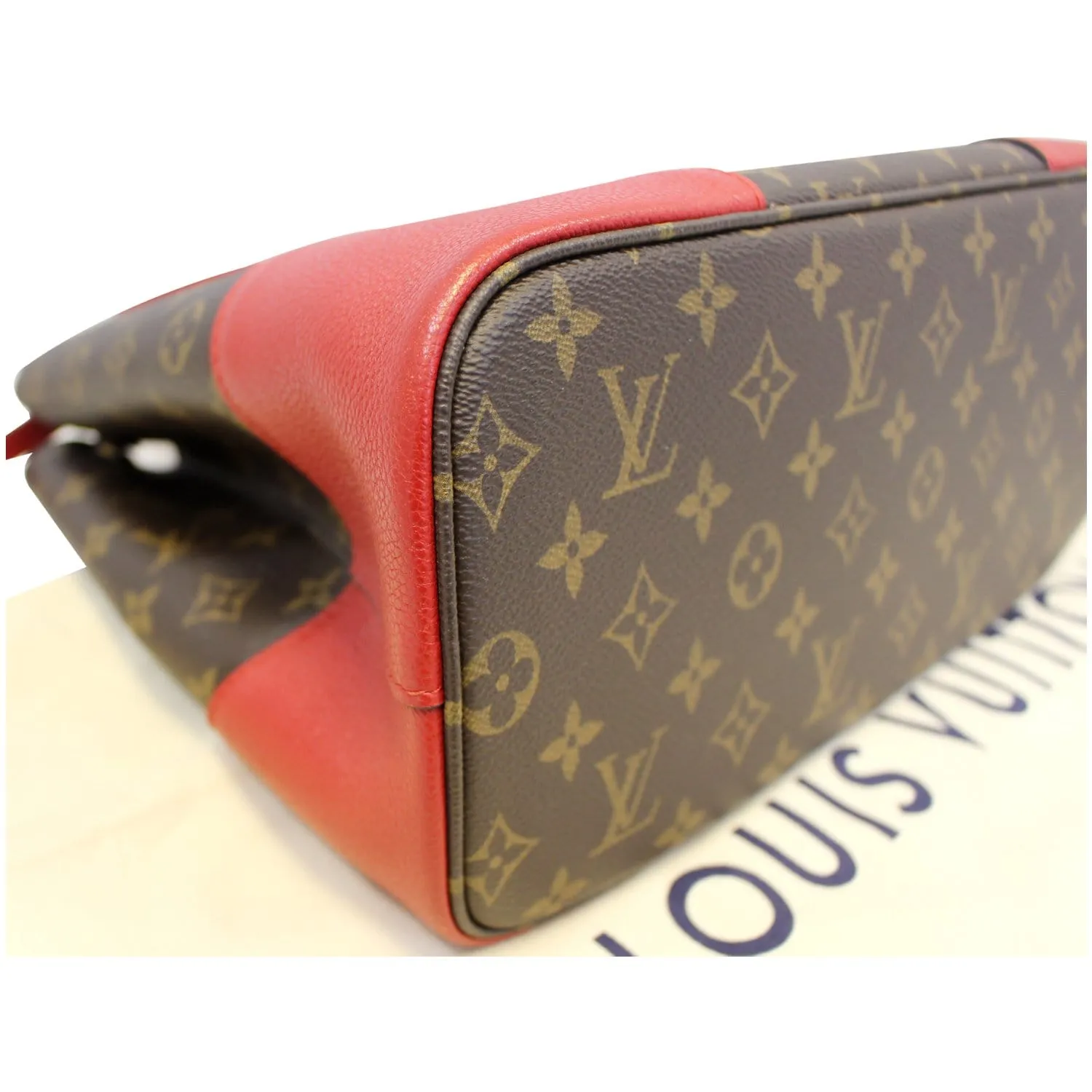 LOUIS VUITTON Flandrin Monogram Canvas Tote Shoulder Bag Cherry - 15% OFF