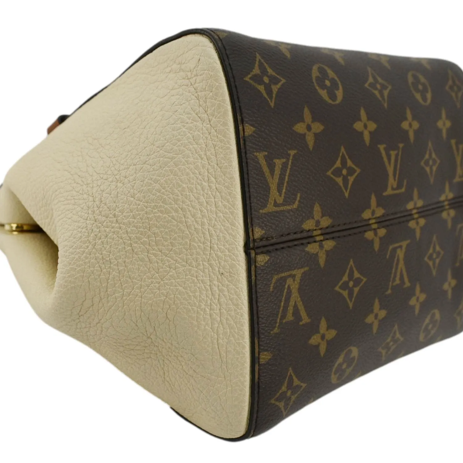 LOUIS VUITTON Fold MM Monogram Canvas Tote  Bag Red