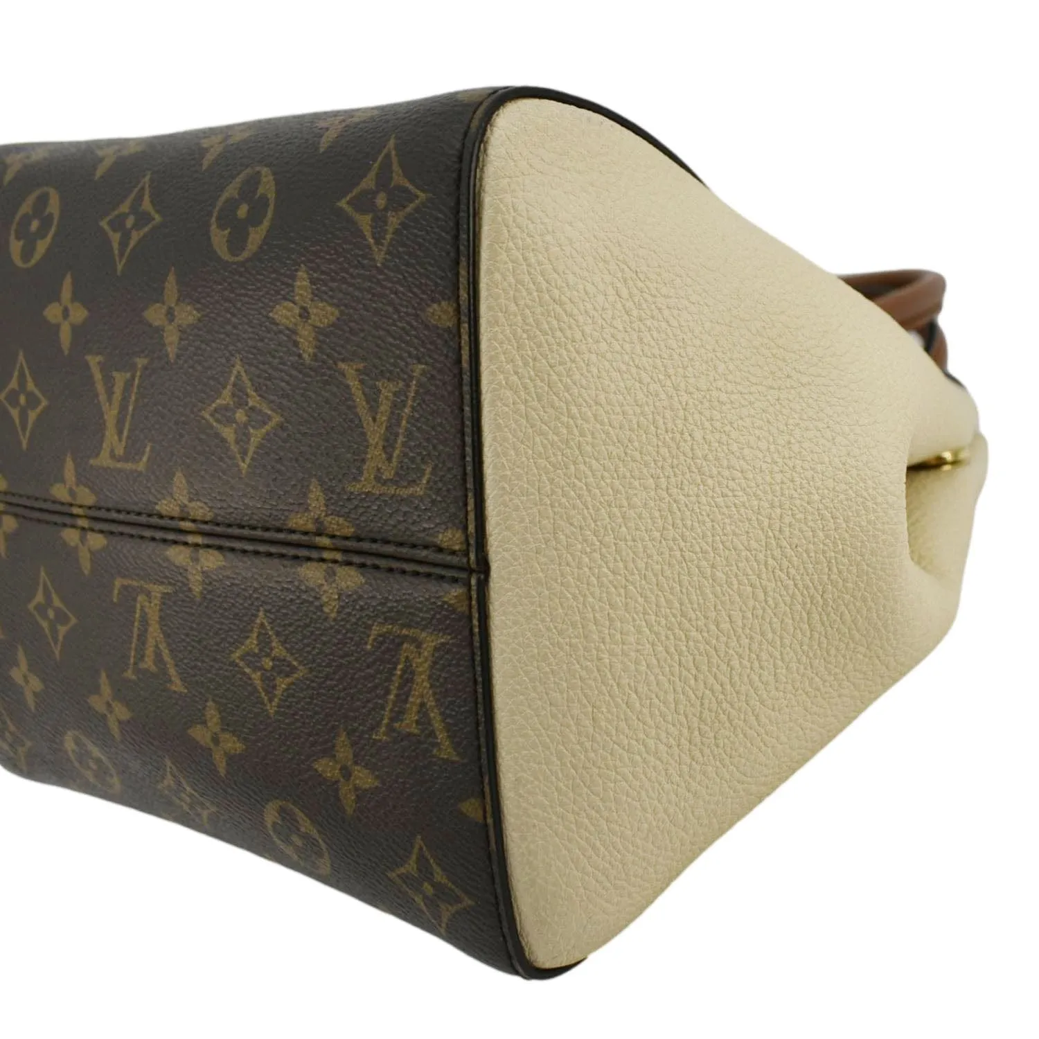 LOUIS VUITTON Fold MM Monogram Canvas Tote  Bag Red