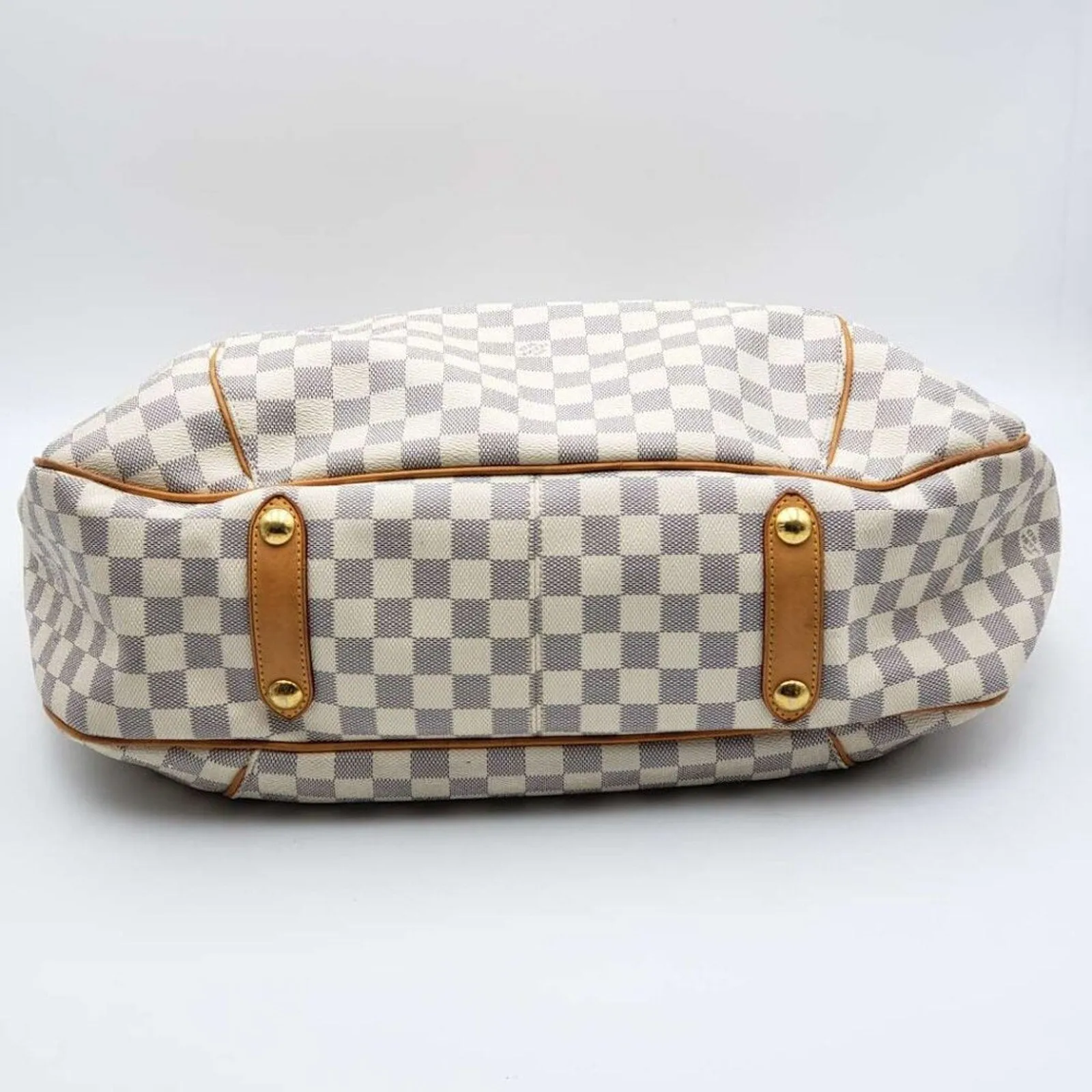 Louis Vuitton Galliera GM White Damier Azur Canvas Shoulder Bag