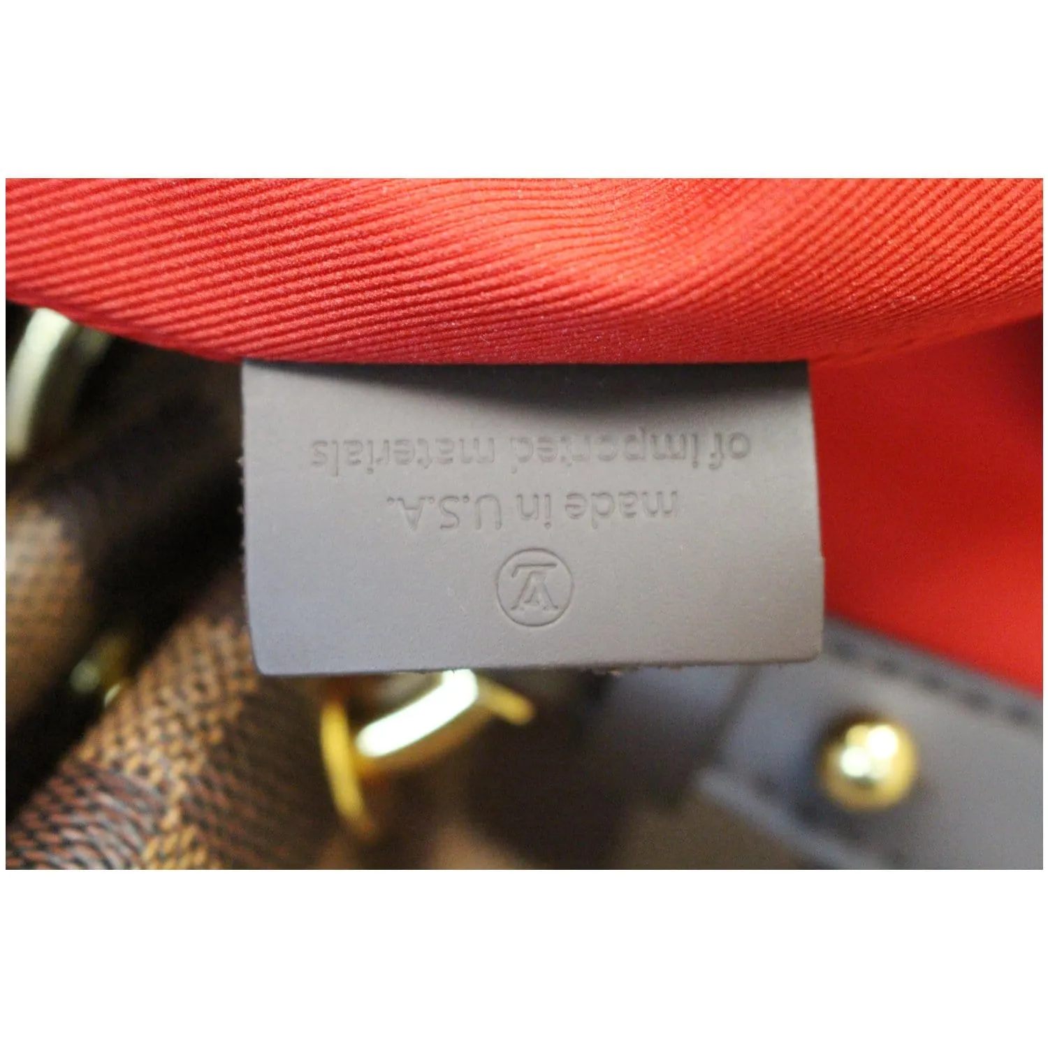 LOUIS VUITTON Graceful MM Damier Ebene Shoulder Bag Brown