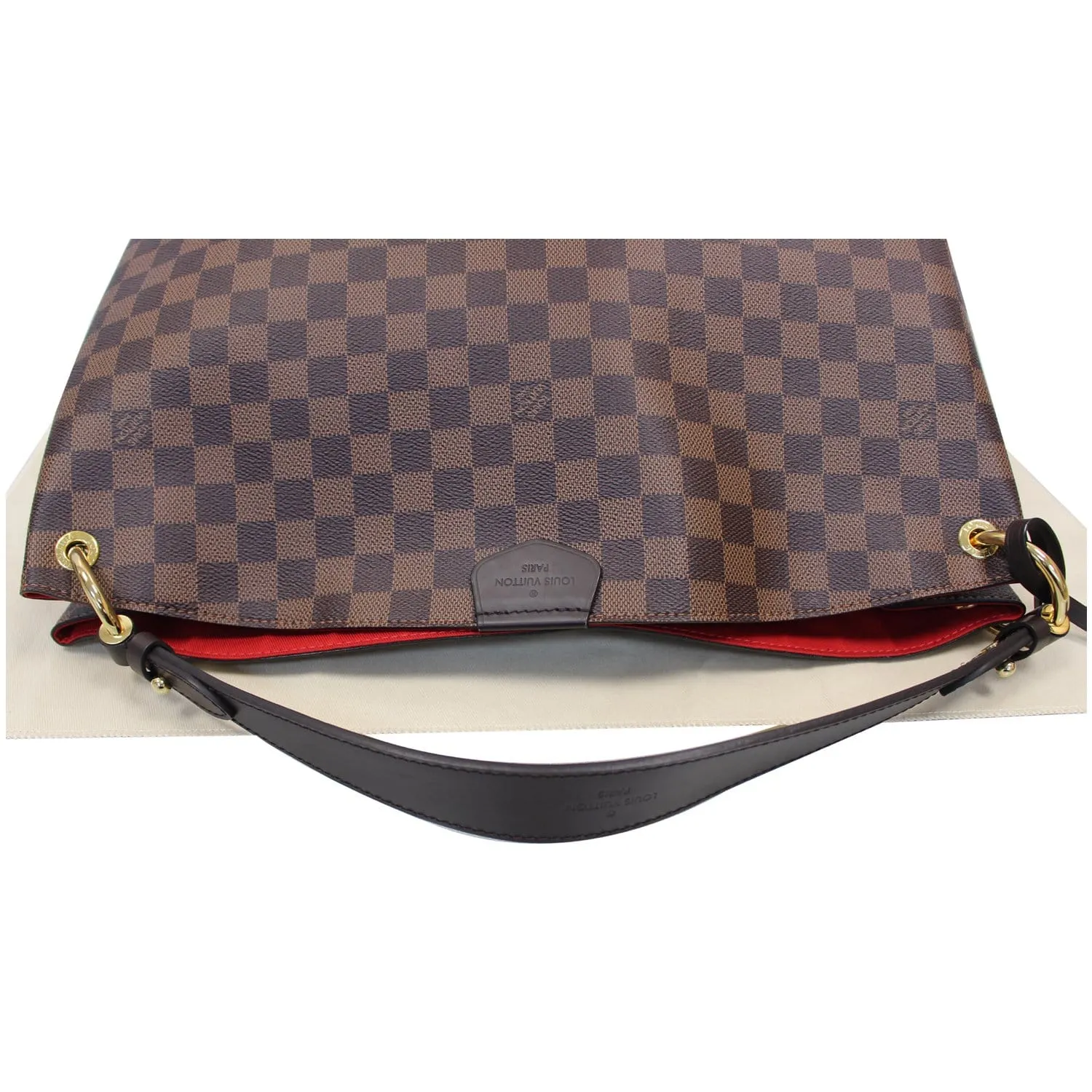 LOUIS VUITTON Graceful MM Damier Ebene Shoulder Bag Brown