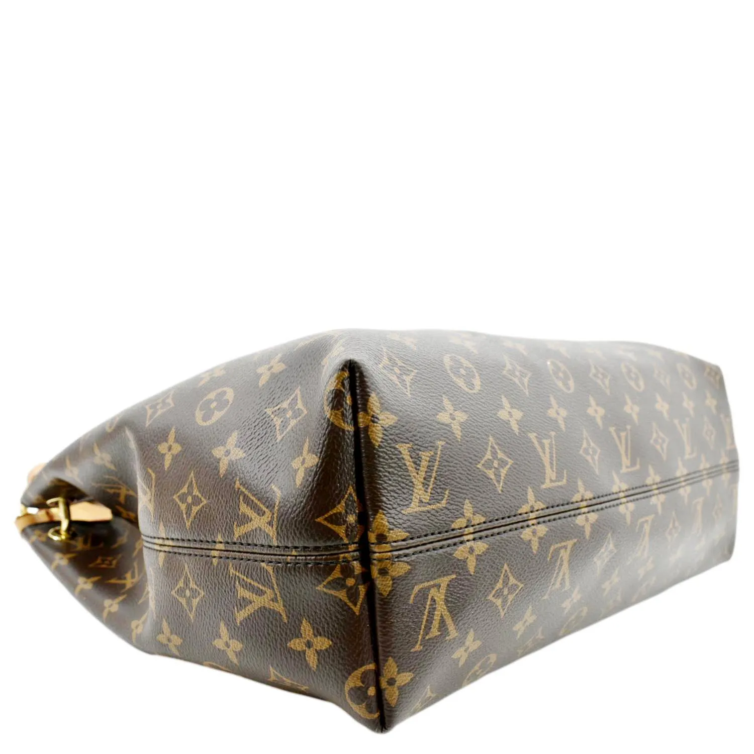 LOUIS VUITTON  Graceful MM Monogram Canvas Shoulder Bag Brown