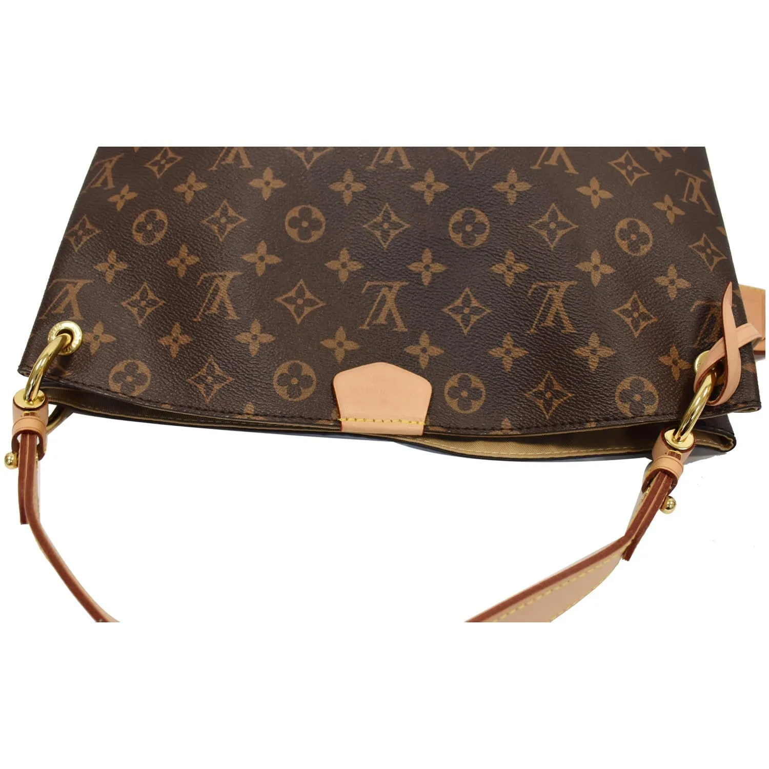 LOUIS VUITTON Graceful PM Monogram Canvas Shoulder Bag Brown