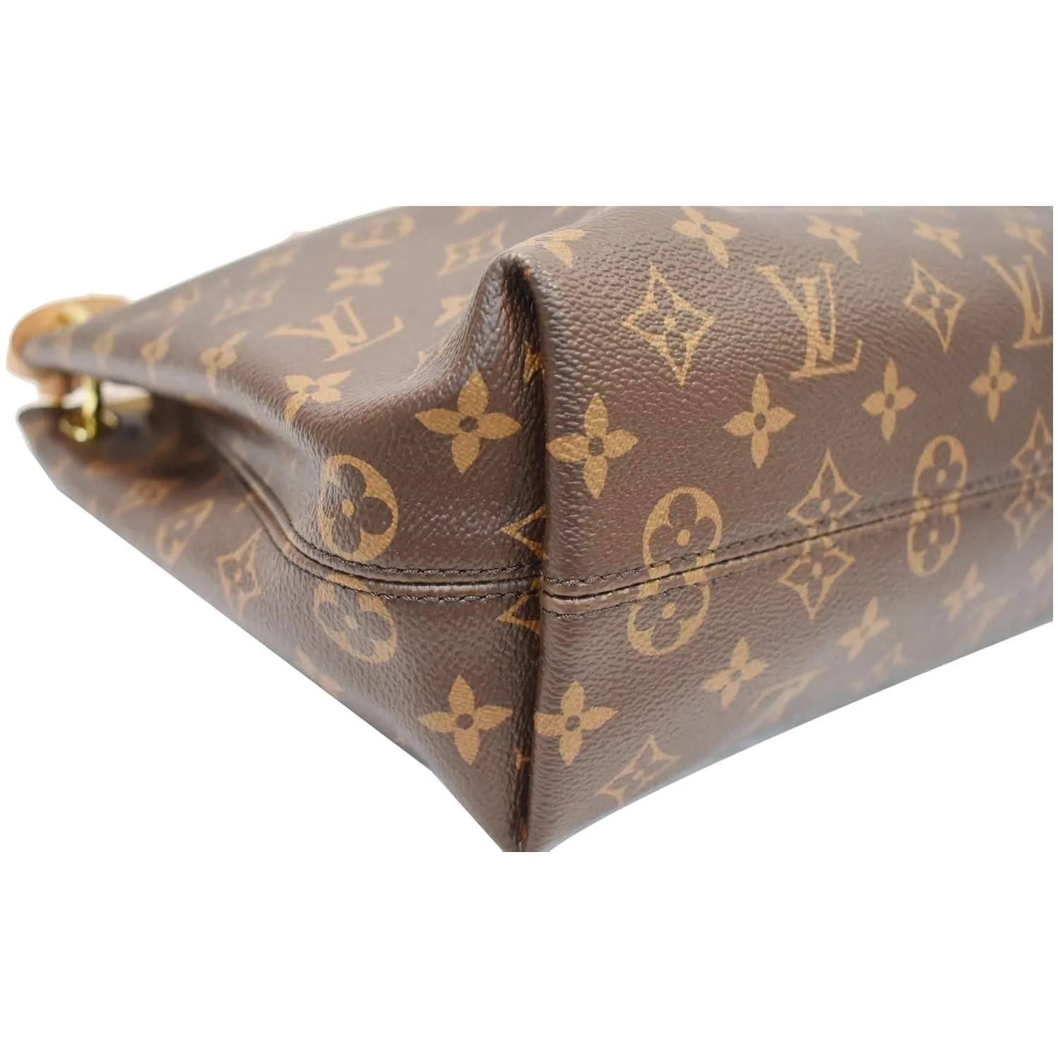 LOUIS VUITTON Graceful PM Monogram Canvas Shoulder Bag Brown