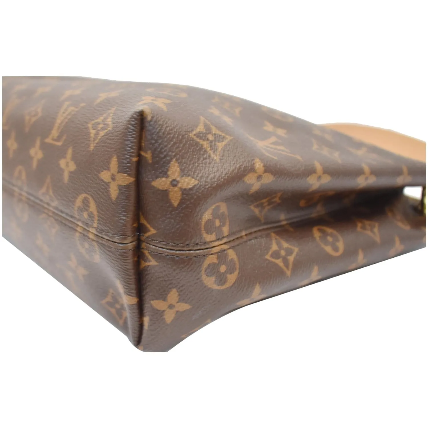 LOUIS VUITTON Graceful PM Monogram Canvas Shoulder Bag Brown