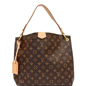 LOUIS VUITTON Graceful PM Monogram Canvas Shoulder Bag Brown