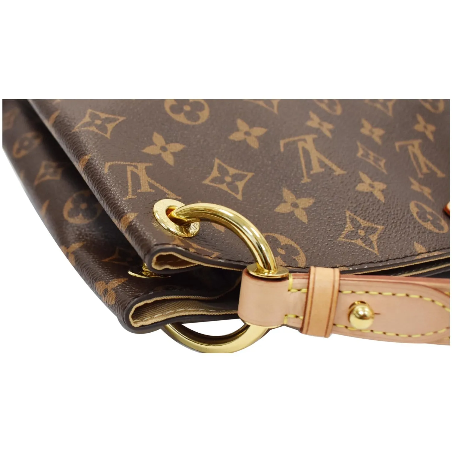 LOUIS VUITTON Graceful PM Monogram Canvas Shoulder Bag Brown