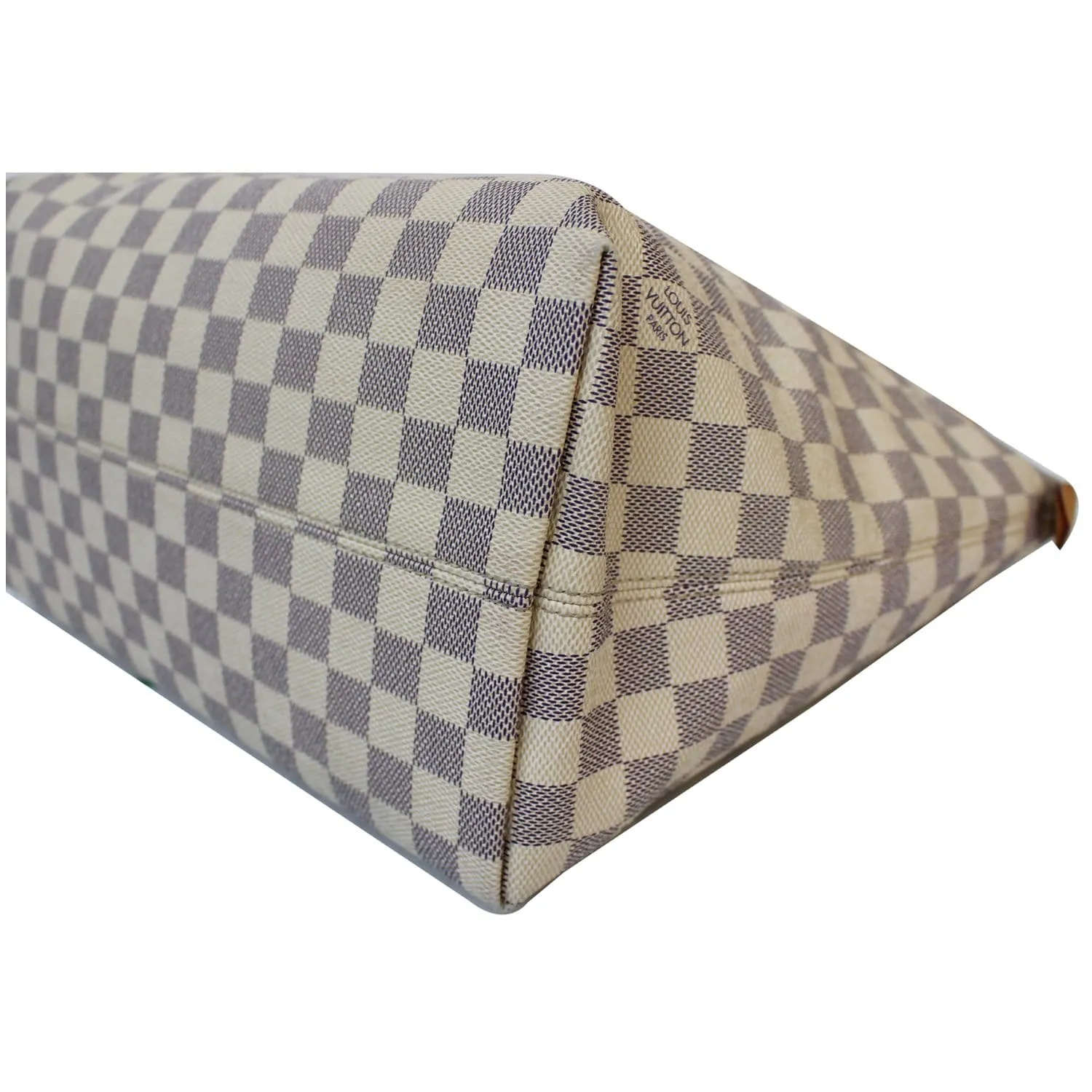 LOUIS VUITTON Iena MM Damier Azur Shoulder Bag White