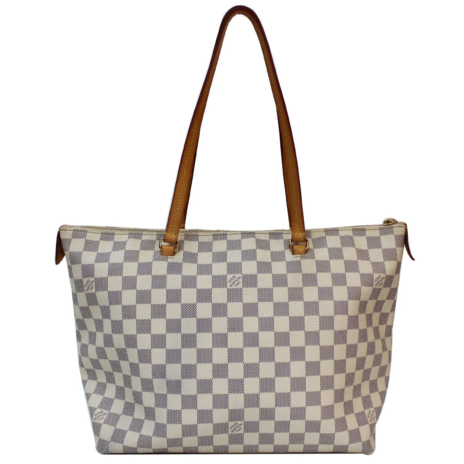 LOUIS VUITTON Iena MM Damier Azur Shoulder Bag White