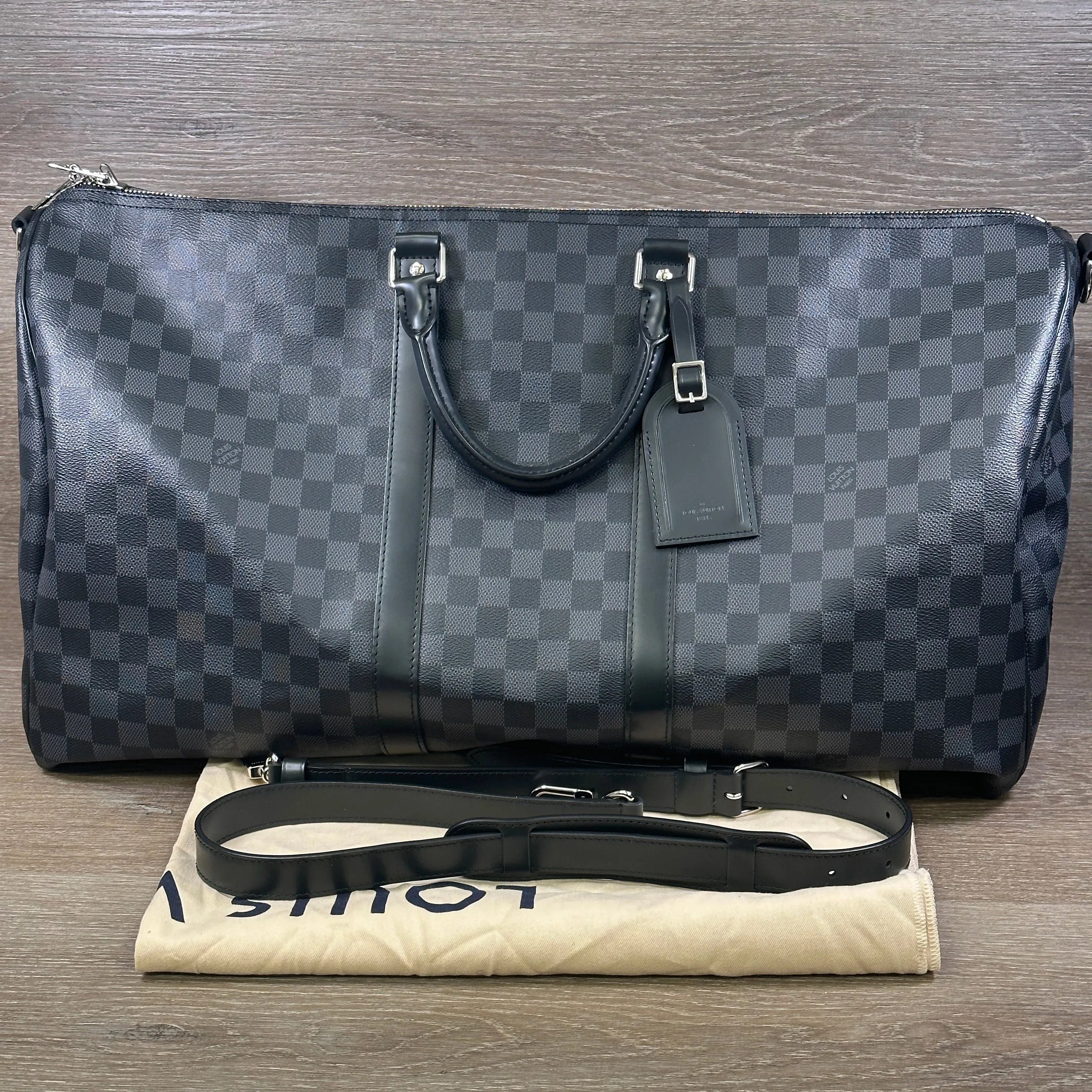 Louis Vuitton Keepall Bandoulière 55 - Damier Graphite