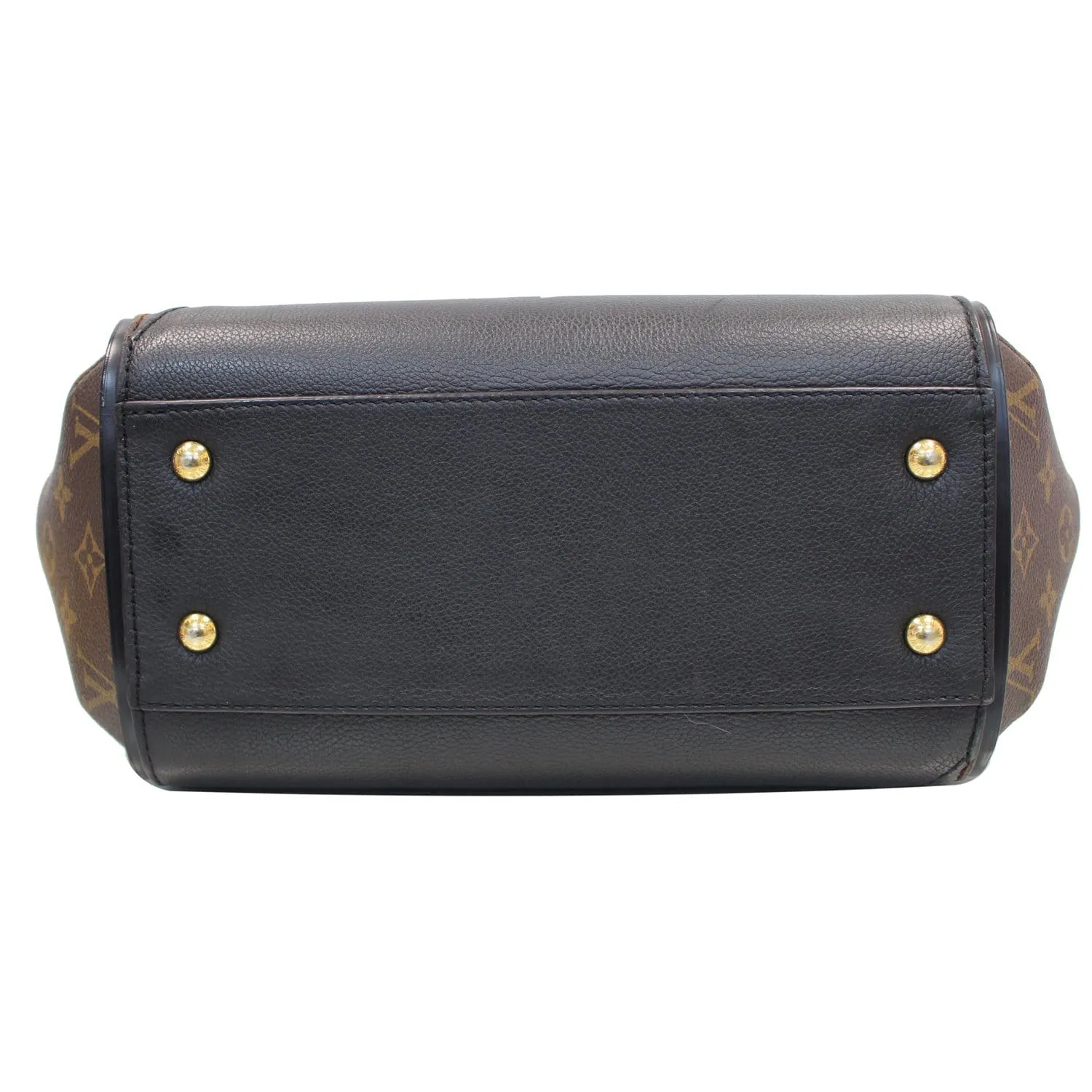 LOUIS VUITTON Kimono Monogram Calfskin Tote Bag Brown/Black