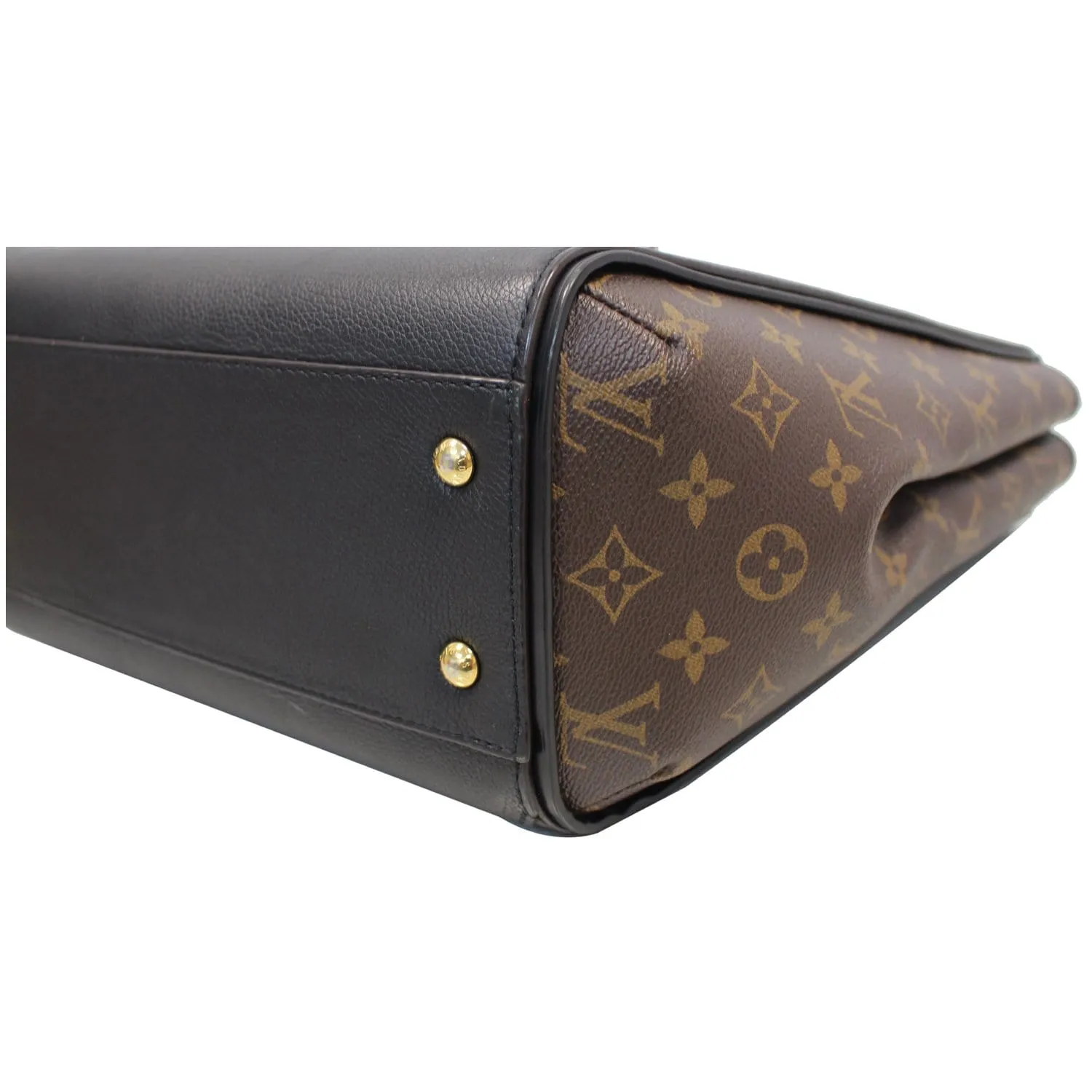 LOUIS VUITTON Kimono Monogram Calfskin Tote Bag Brown/Black