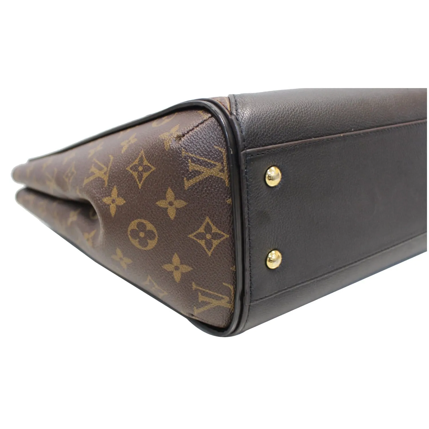LOUIS VUITTON Kimono Monogram Calfskin Tote Bag Brown/Black
