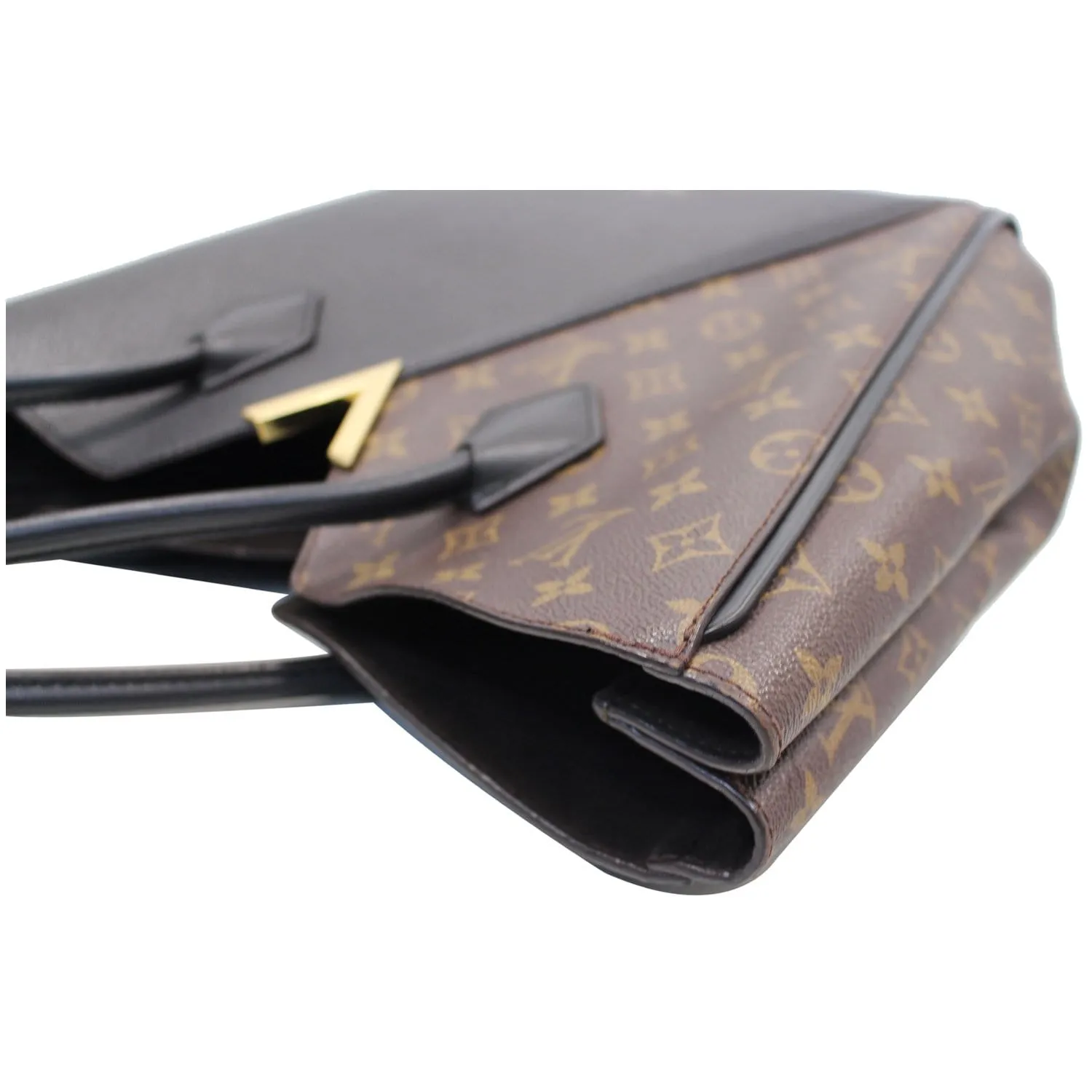 LOUIS VUITTON Kimono Monogram Calfskin Tote Bag Brown/Black