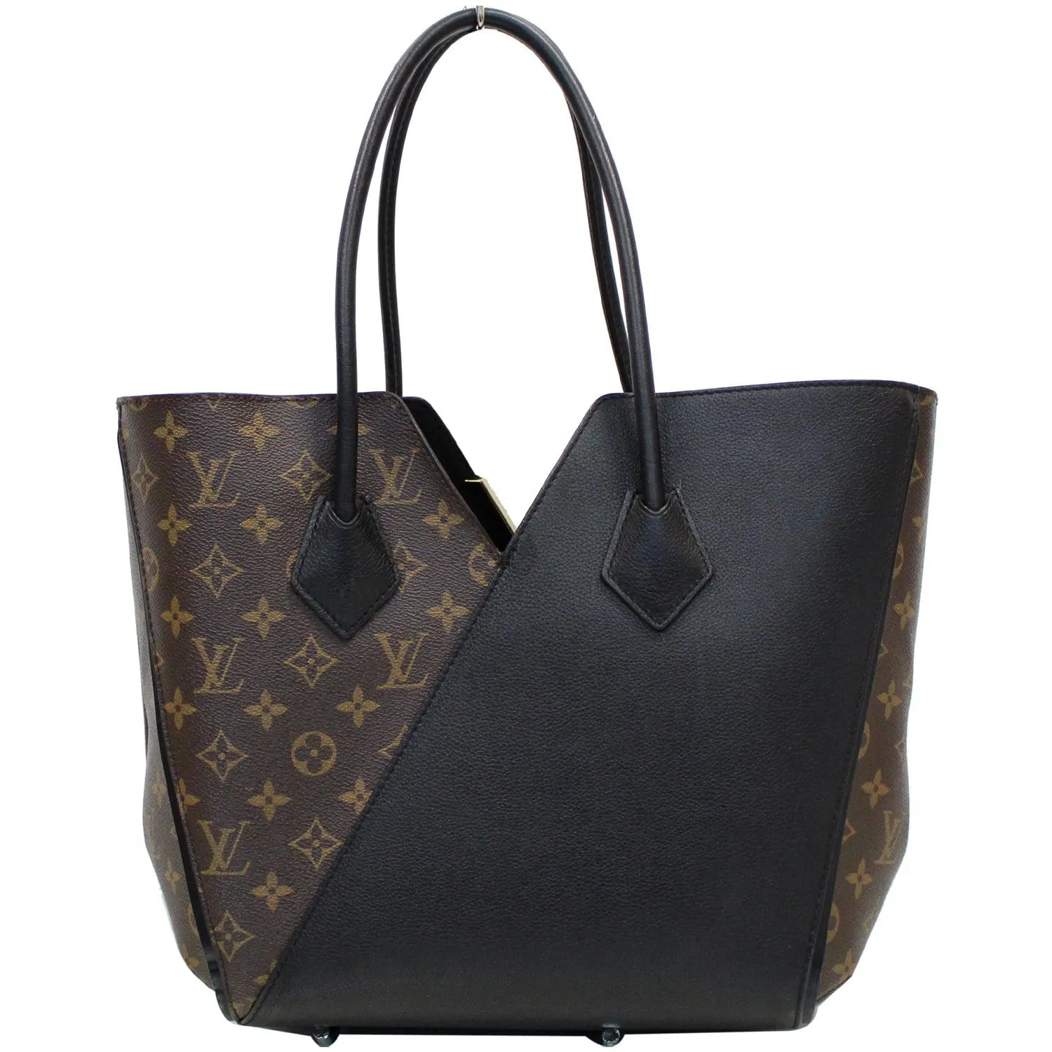 LOUIS VUITTON Kimono Monogram Calfskin Tote Bag Brown/Black