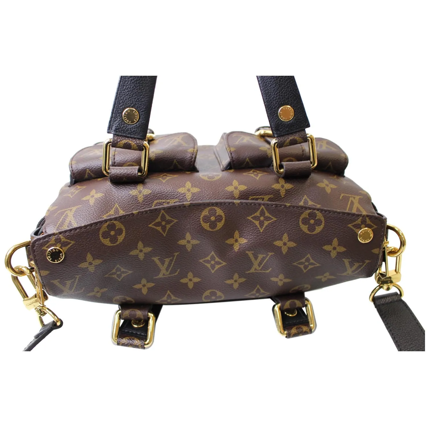LOUIS VUITTON Manhattan NM Monogram Canvas Shoulder Bag Black - 15% OFF