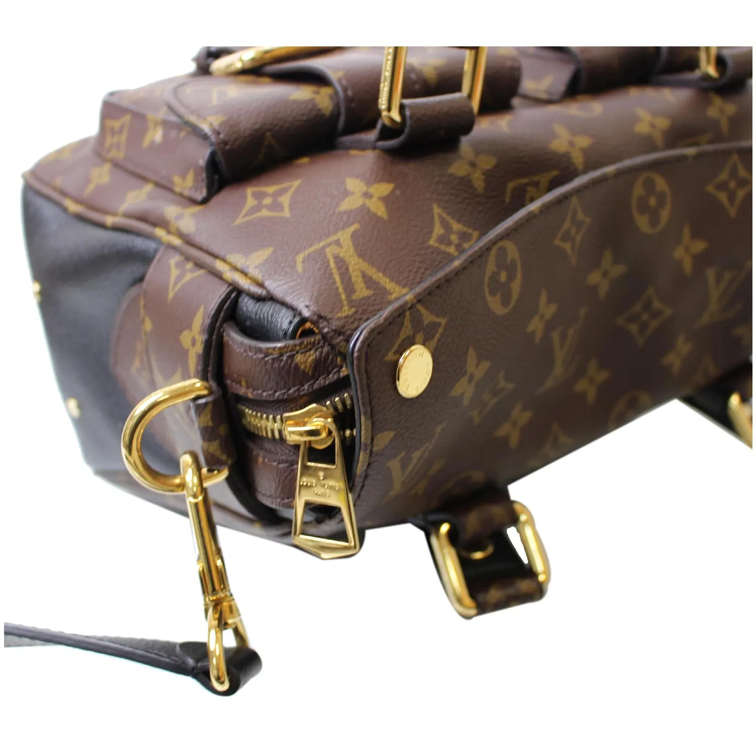 LOUIS VUITTON Manhattan NM Monogram Canvas Shoulder Bag Black - 15% OFF