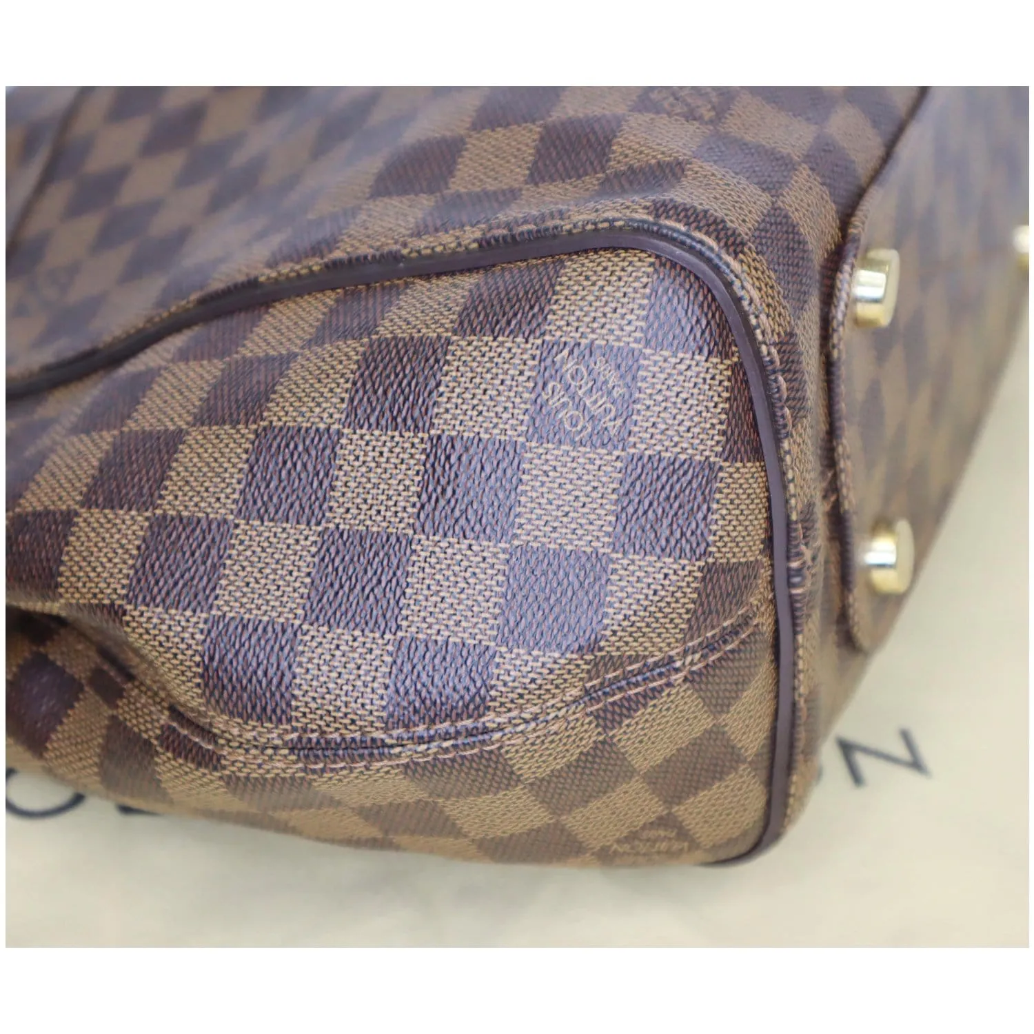 LOUIS VUITTON Marylebone PM Damier Ebene Shoulder Bag Brown