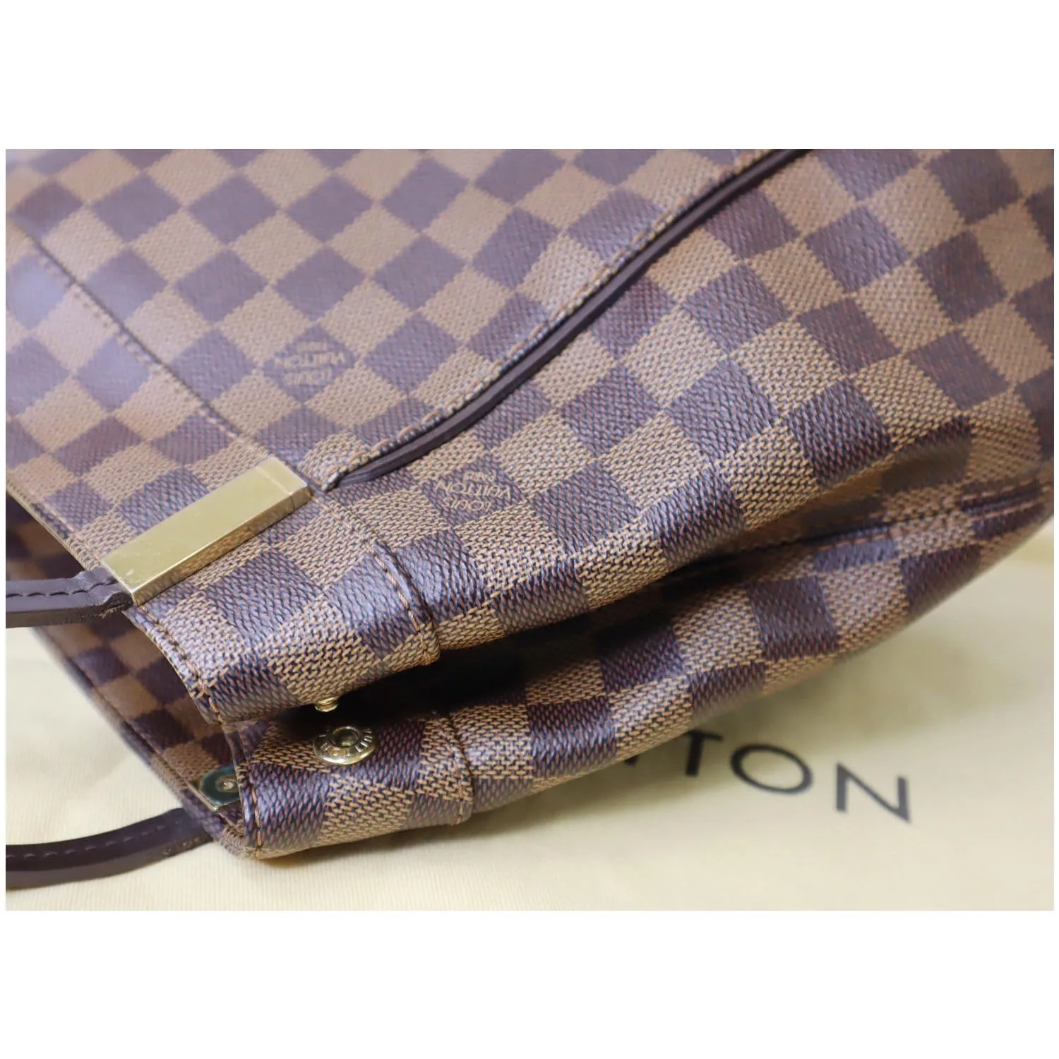 LOUIS VUITTON Marylebone PM Damier Ebene Shoulder Bag Brown