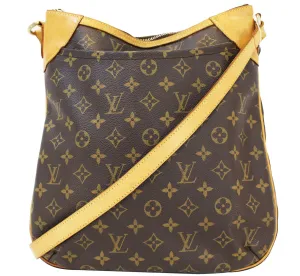LOUIS VUITTON Monogram Brown Odeon MM Shoulder Bag