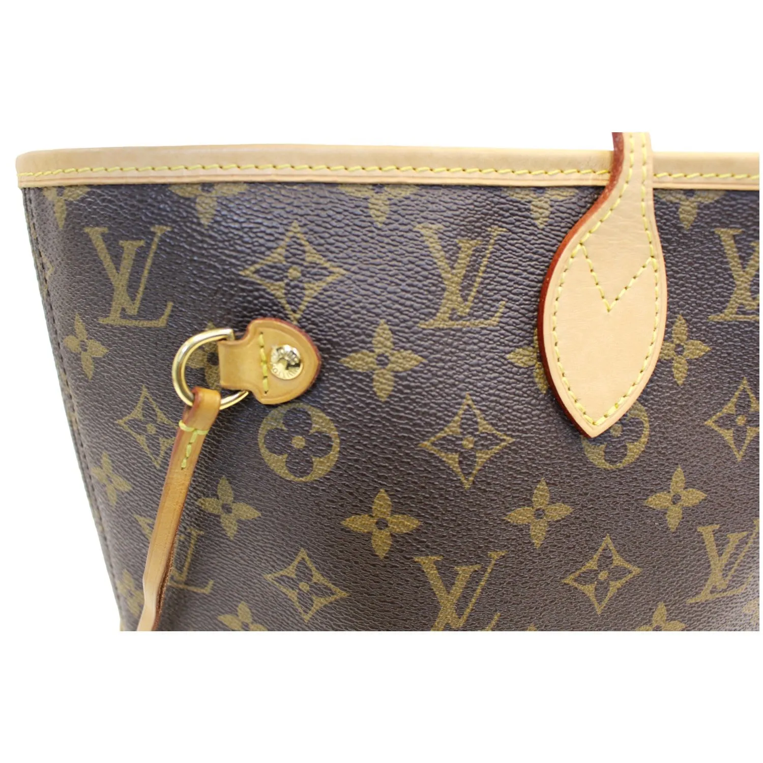 LOUIS VUITTON Monogram Canvas Neverfull MM Brown Tote Bag