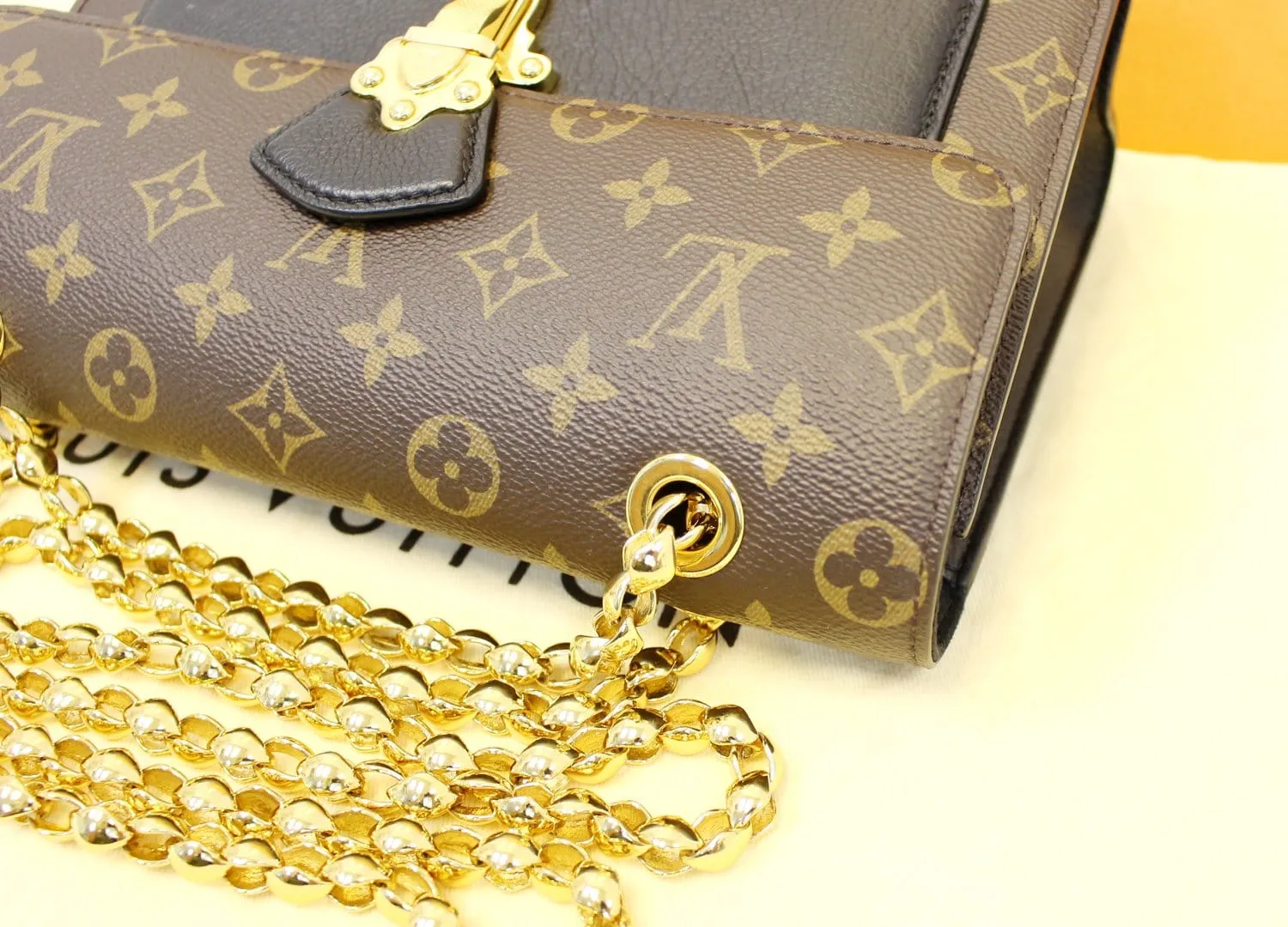 LOUIS VUITTON Monogram Canvas Noir Victoire Shoulder Bag