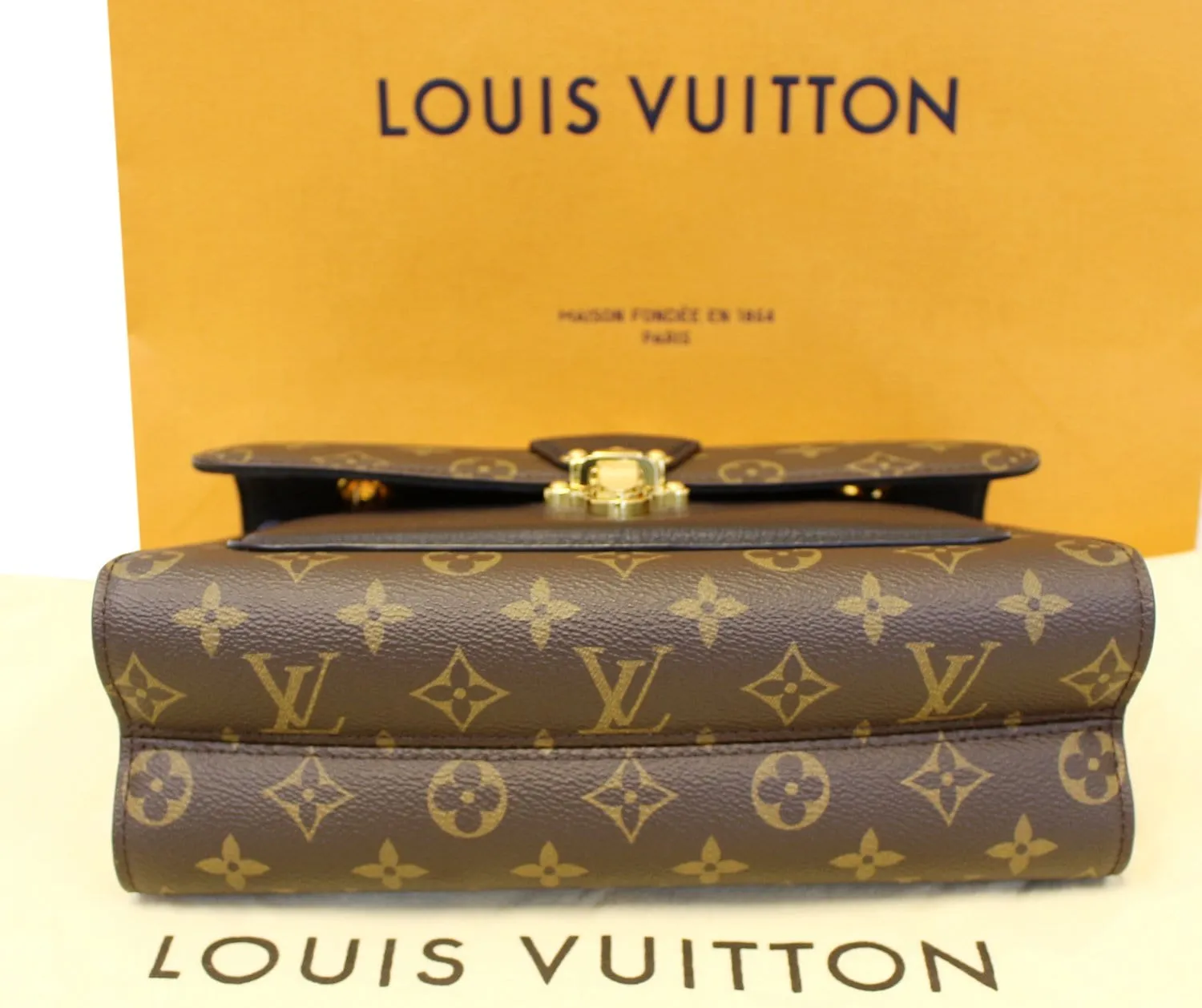 LOUIS VUITTON Monogram Canvas Noir Victoire Shoulder Bag