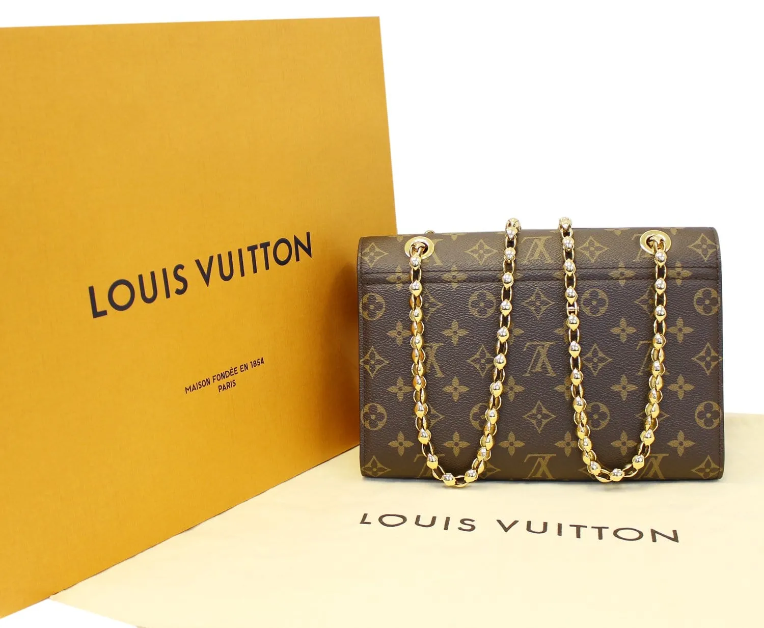 LOUIS VUITTON Monogram Canvas Noir Victoire Shoulder Bag