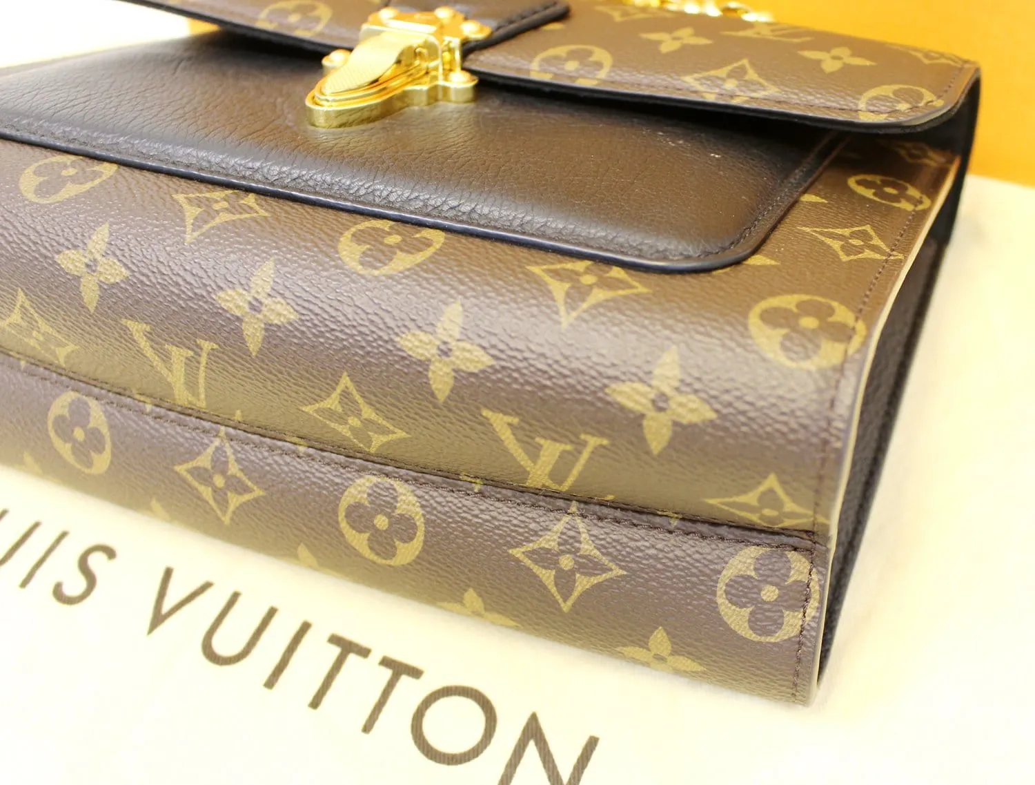 LOUIS VUITTON Monogram Canvas Noir Victoire Shoulder Bag