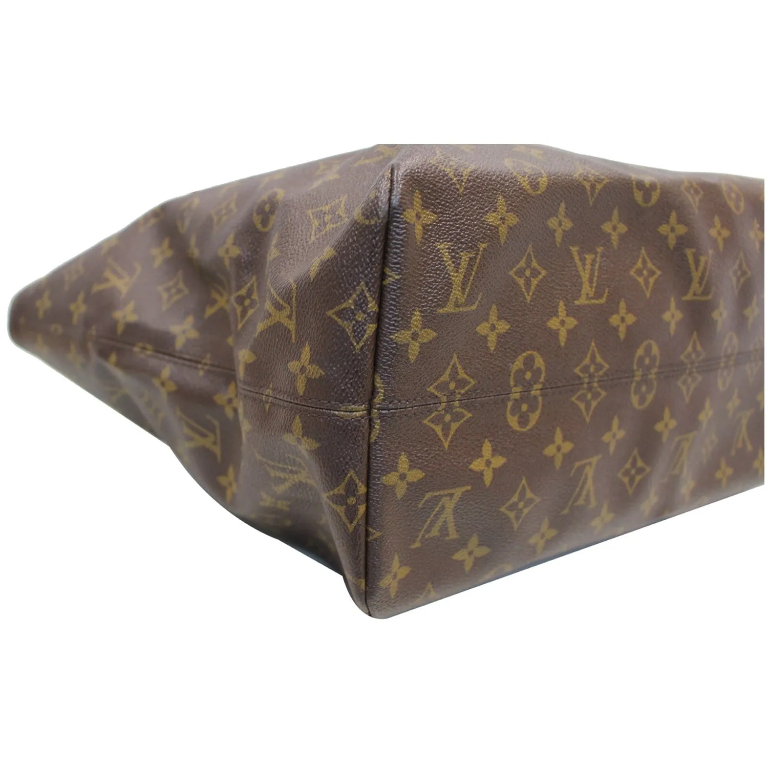 LOUIS VUITTON Monogram Canvas Raspail MM Shoulder Bag Brown