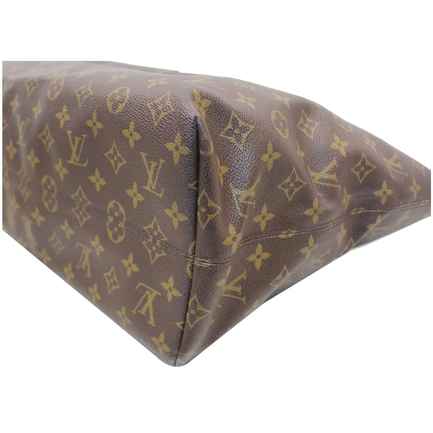 LOUIS VUITTON Monogram Canvas Raspail MM Shoulder Bag Brown