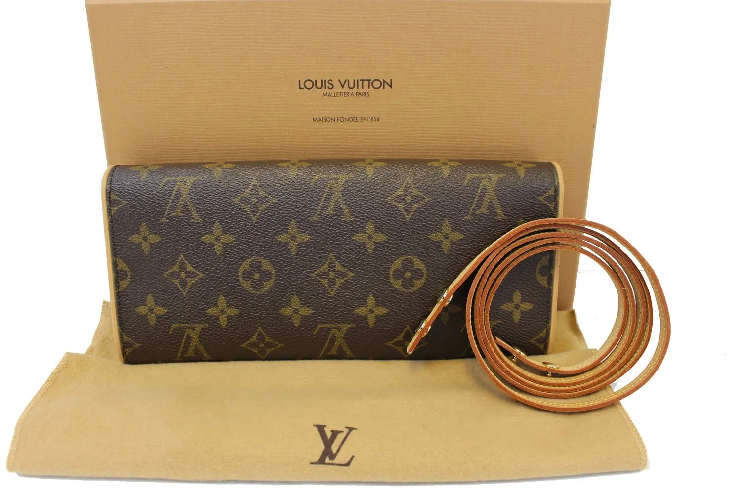 LOUIS VUITTON Monogram Canvas Twin GM Crossbody Bag