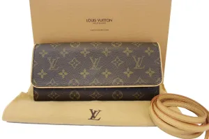 LOUIS VUITTON Monogram Canvas Twin GM Crossbody Bag