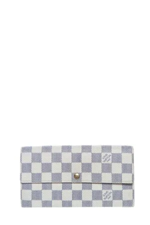 Louis Vuitton Monogram Damier Azur Sarah Continental Wallet