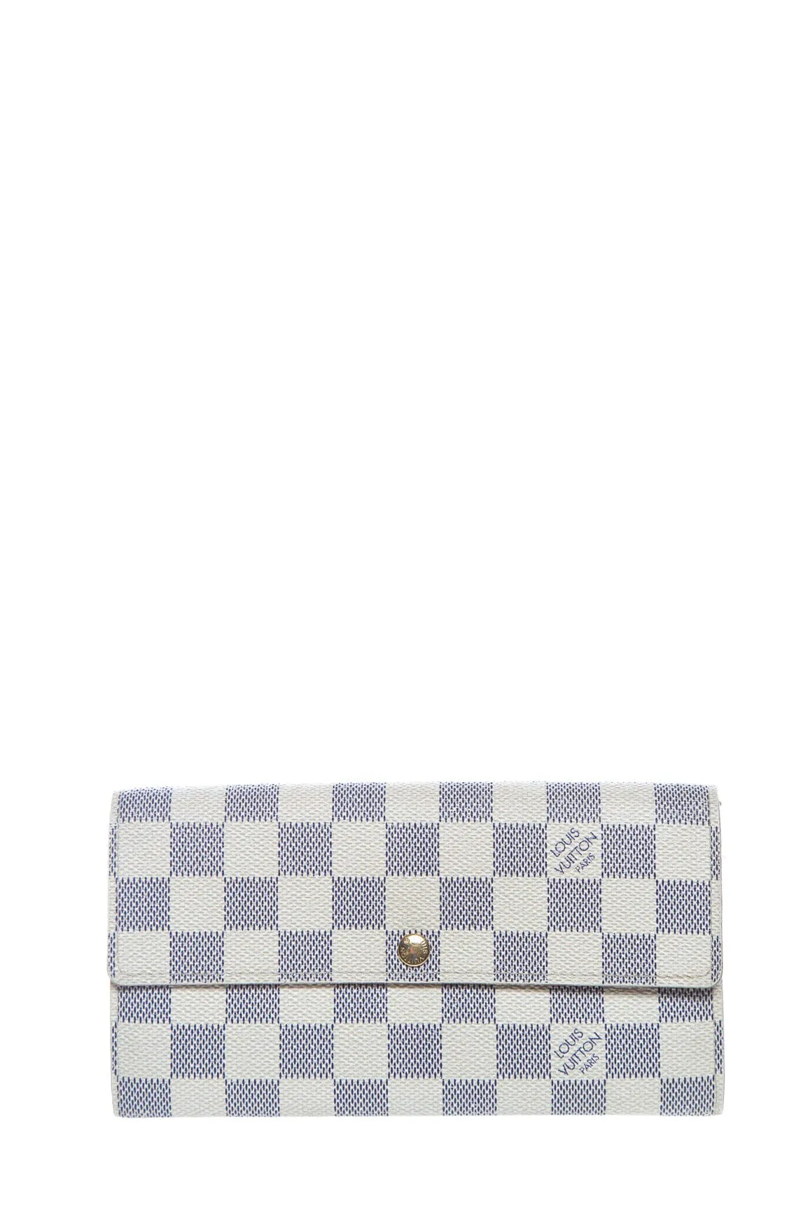 Louis Vuitton Monogram Damier Azur Sarah Continental Wallet
