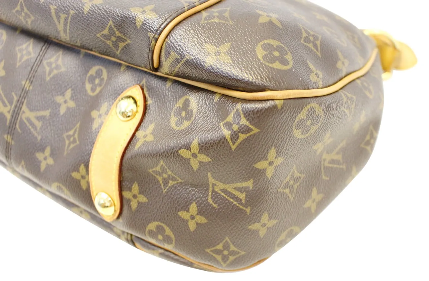 LOUIS VUITTON Monogram Galliera PM Brown Shoulder Handbag