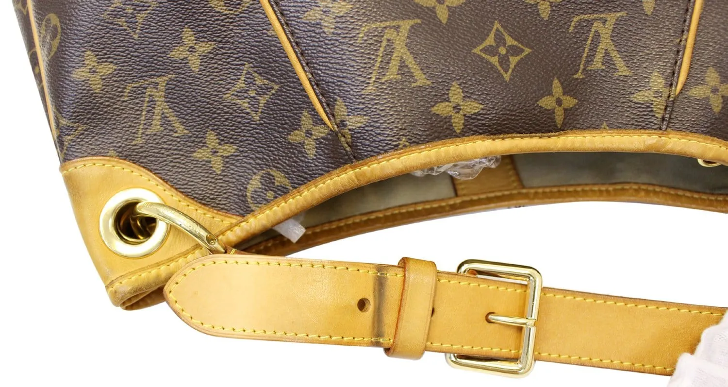 LOUIS VUITTON Monogram Galliera PM Brown Shoulder Handbag