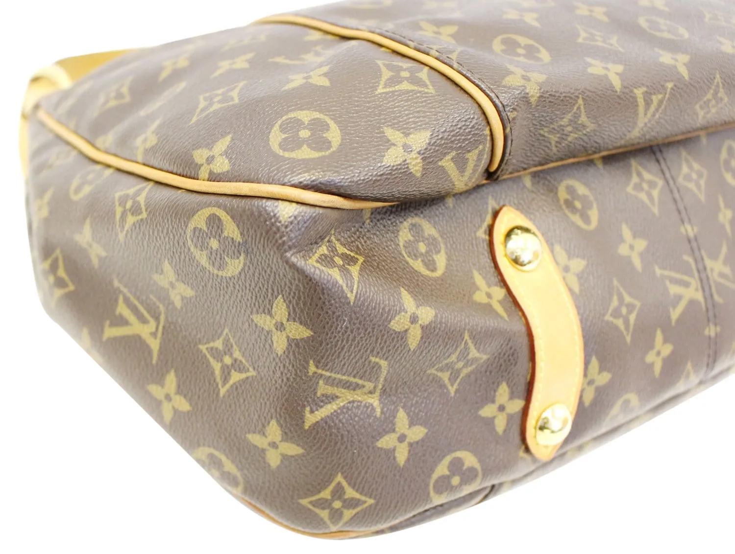 LOUIS VUITTON Monogram Galliera PM Brown Shoulder Handbag