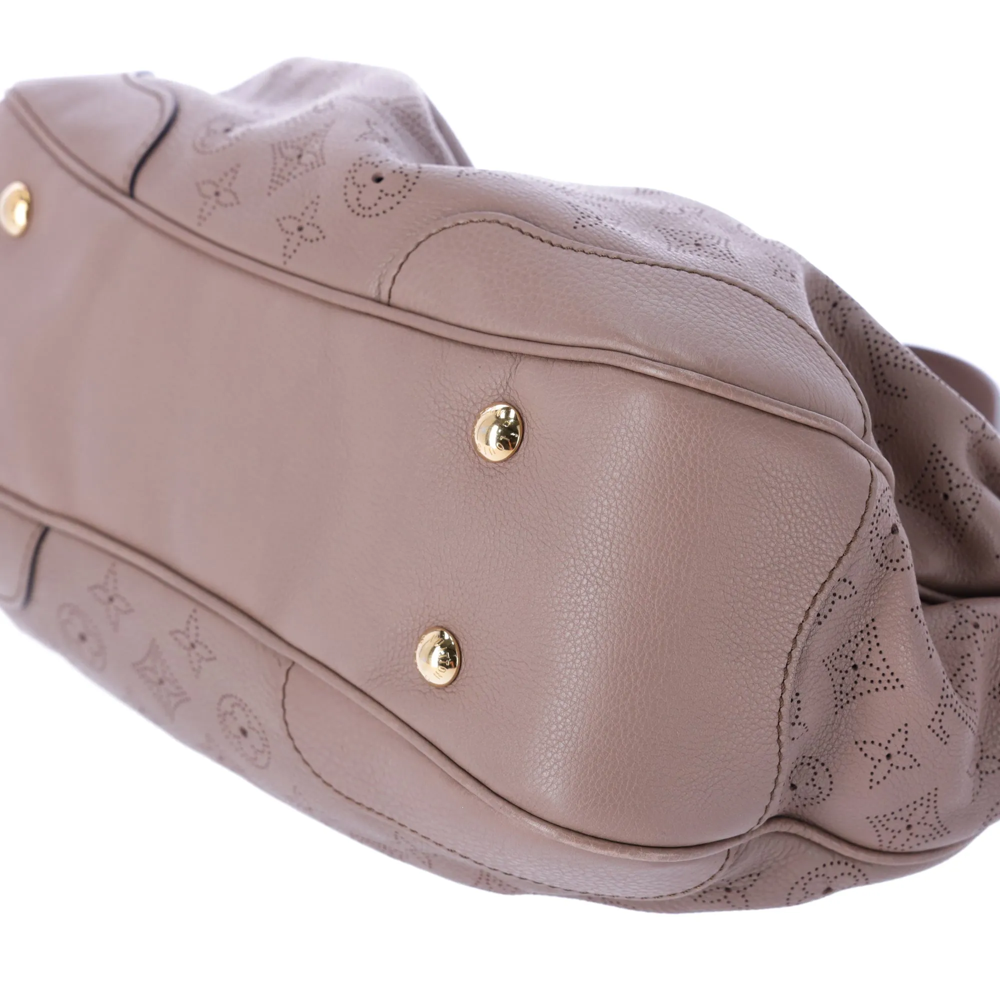 Louis Vuitton Monogram Mahina Solar PM Shoulder Bag M93445 Poudre Taupe Leather