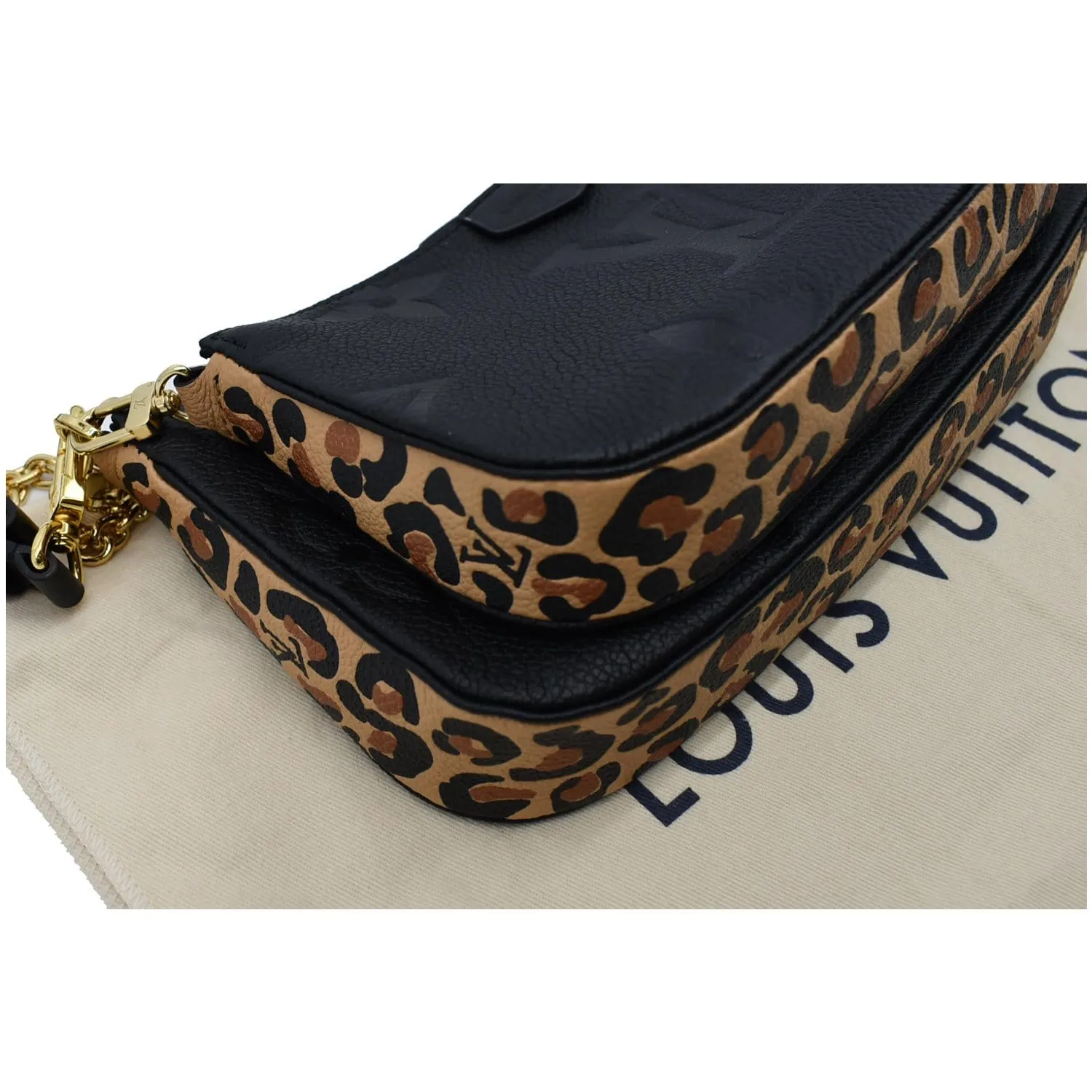 Louis Vuitton Multi Pochette Monogram Empreinte Shoulder Bag Black