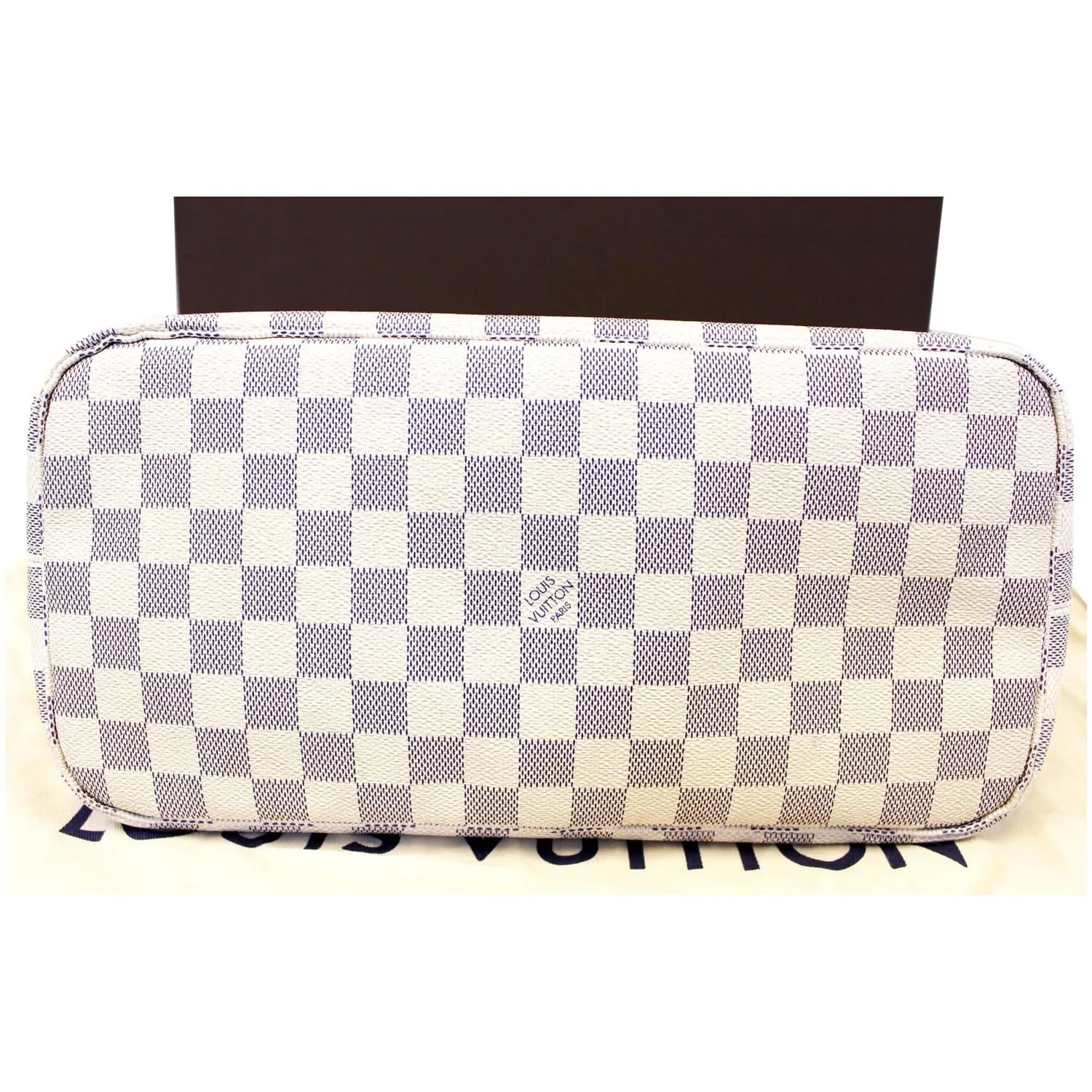 LOUIS VUITTON Neverfull MM Damier Azur Tote Bag