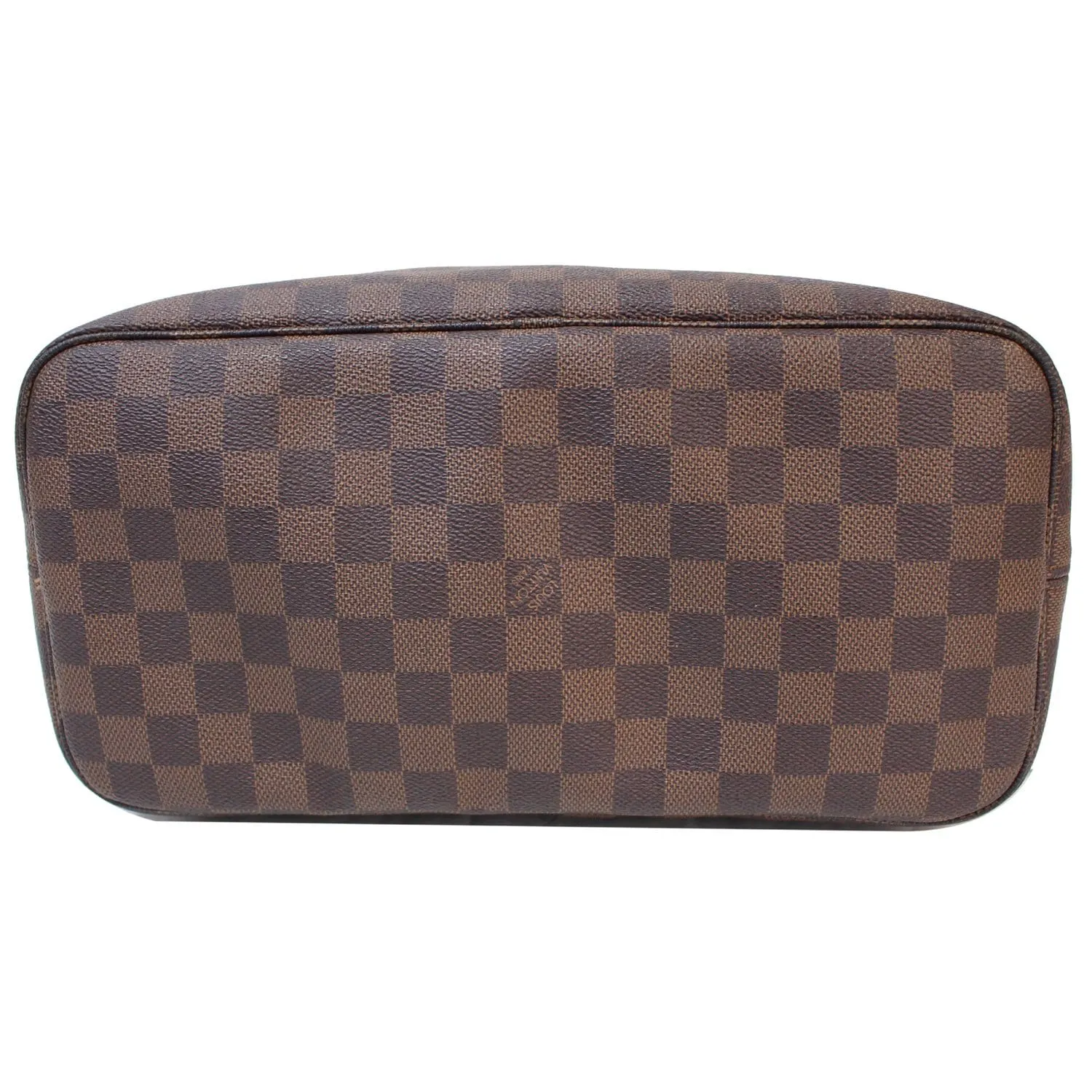 LOUIS VUITTON Neverfull MM Damier Ebene Tote Shoulder Bag Brown