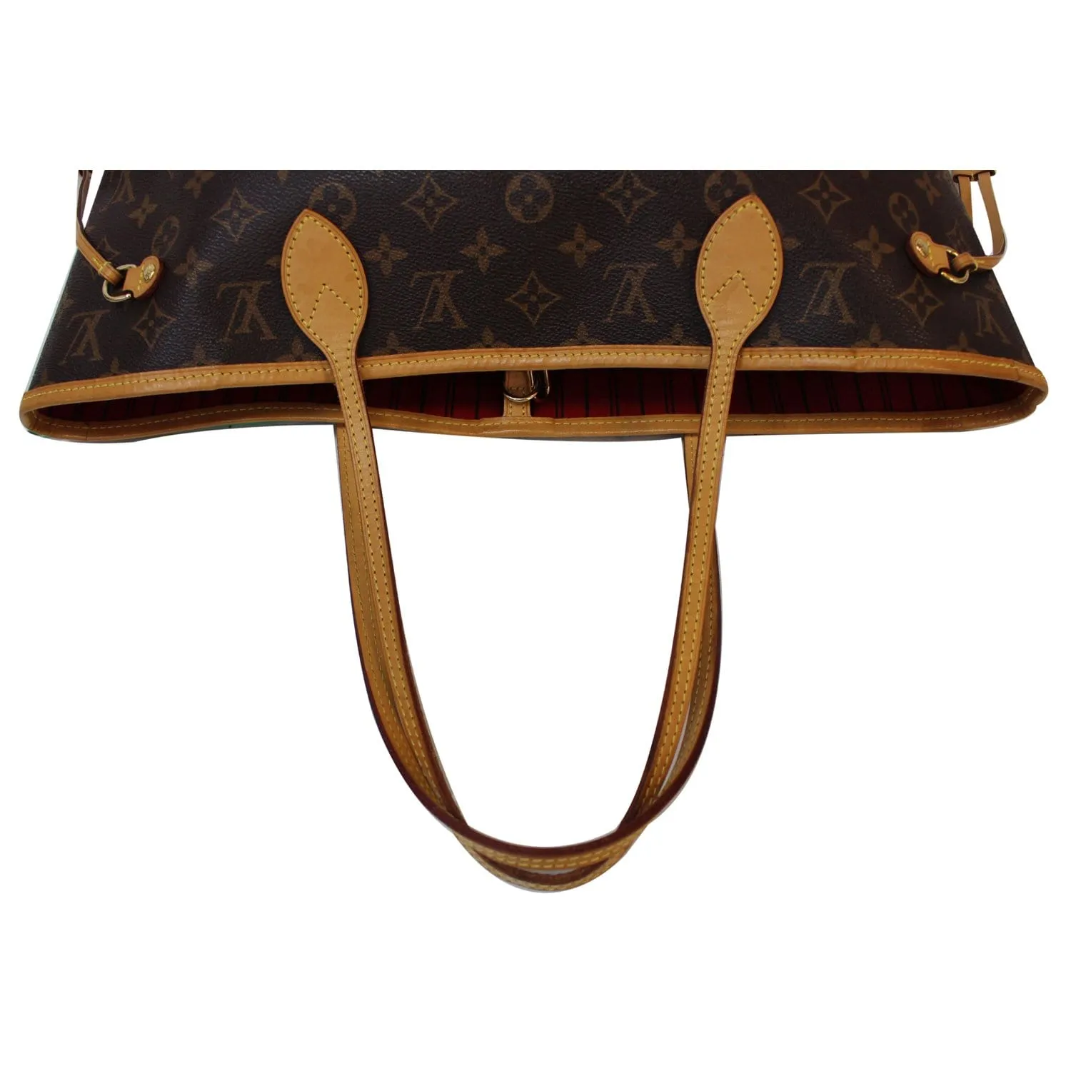 LOUIS VUITTON Neverfull MM Monogram Canvas Tote Shoulder Bag Brown