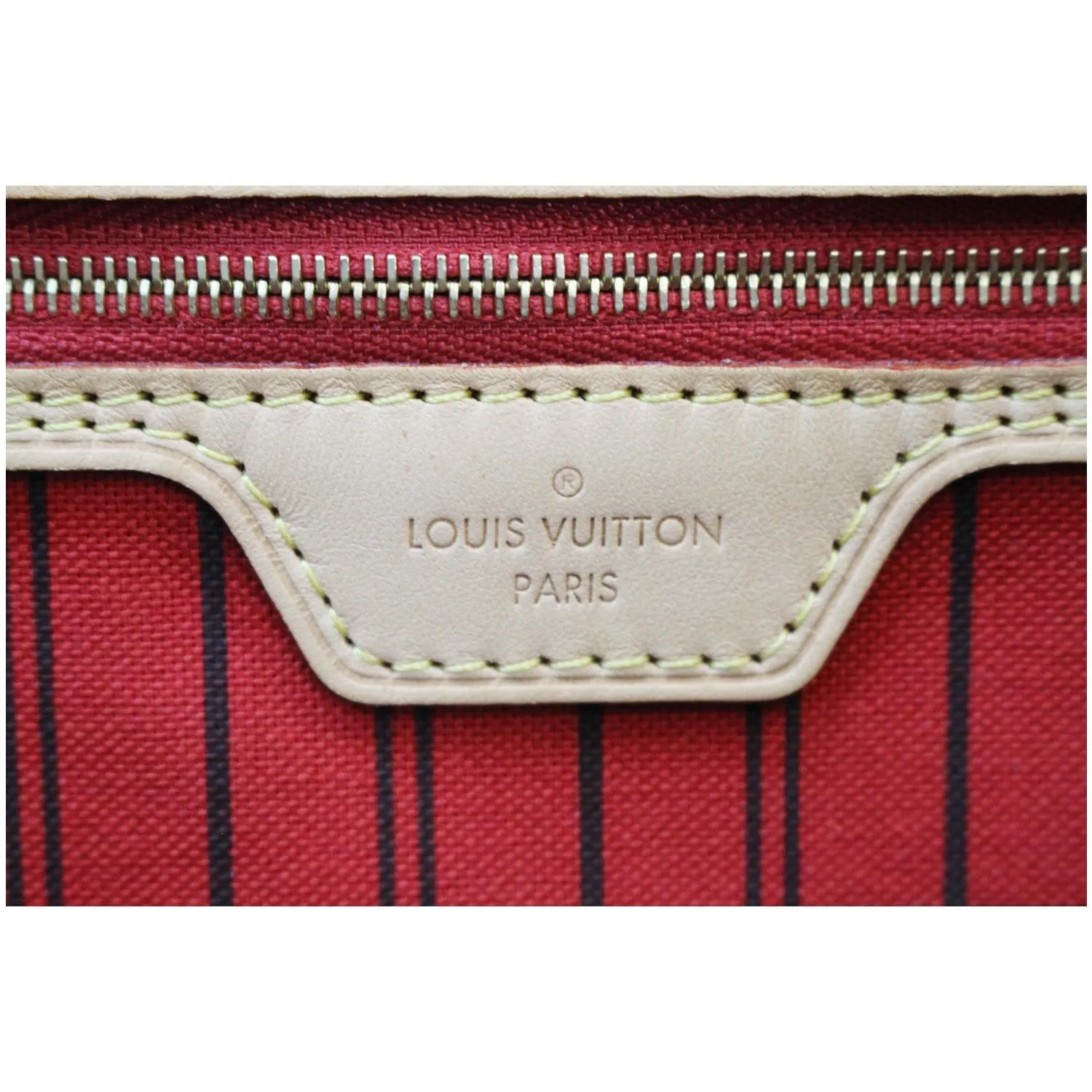 LOUIS VUITTON Neverfull MM Monogram Canvas Tote Shoulder Bag Brown