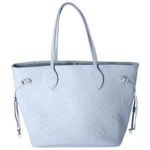 Louis Vuitton Neverfull MM Monogram Empreinte Tote Bag M46482 Blue