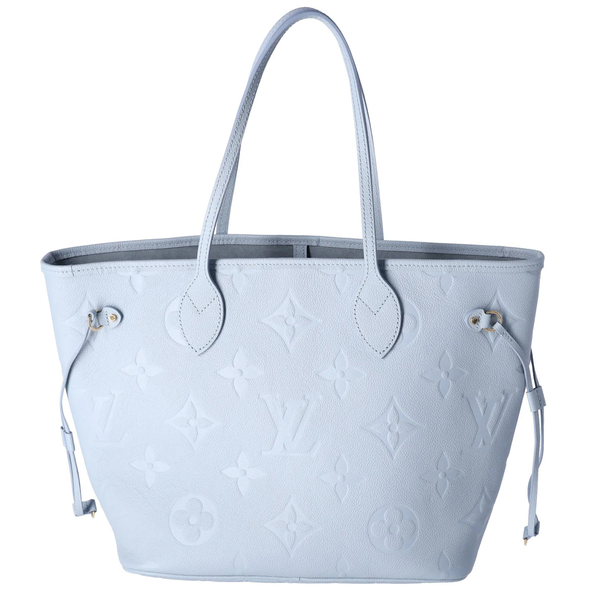 Louis Vuitton Neverfull MM Monogram Empreinte Tote Bag M46482 Blue