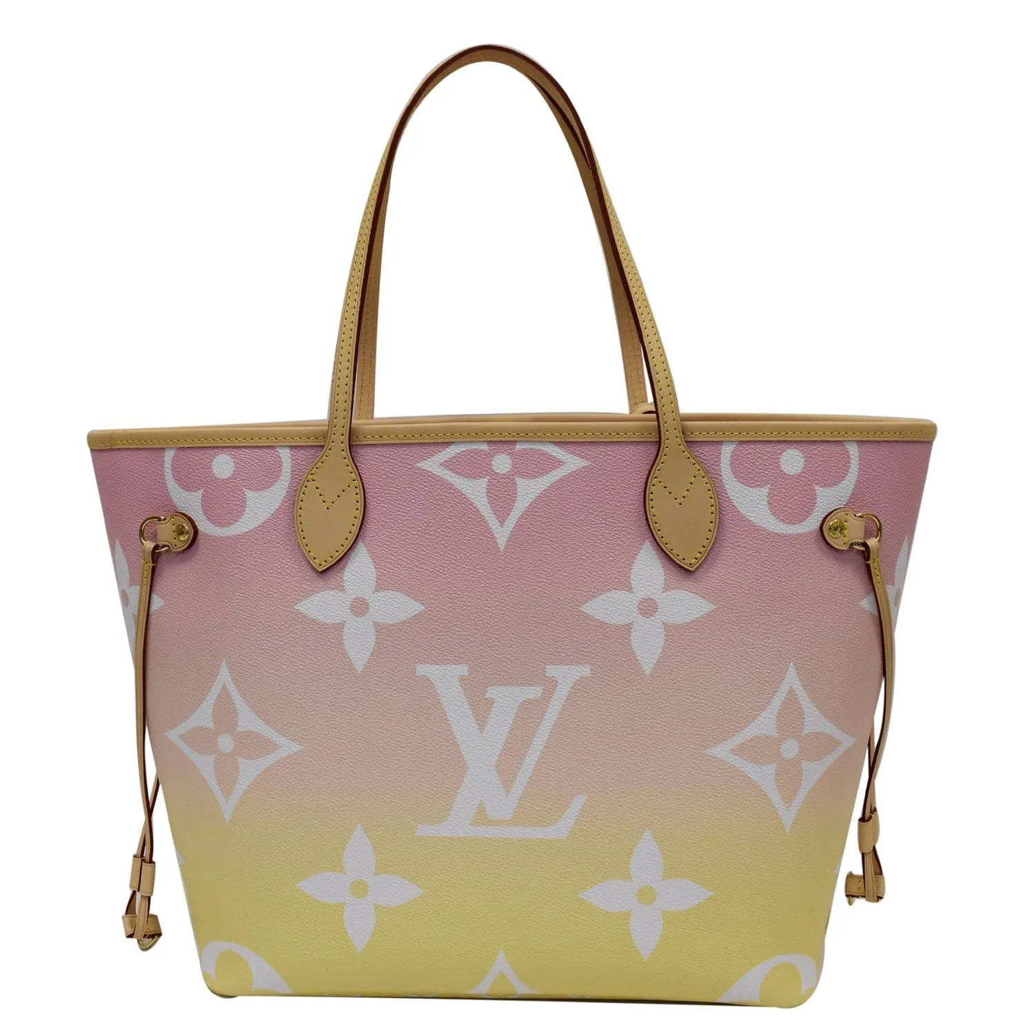 LOUIS VUITTON Neverfull MM Pool Monogram Giant Tote Shoulder Bag Light Pink - 25% OFF