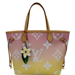 LOUIS VUITTON Neverfull MM Pool Monogram Giant Tote Shoulder Bag Light Pink - 25% OFF